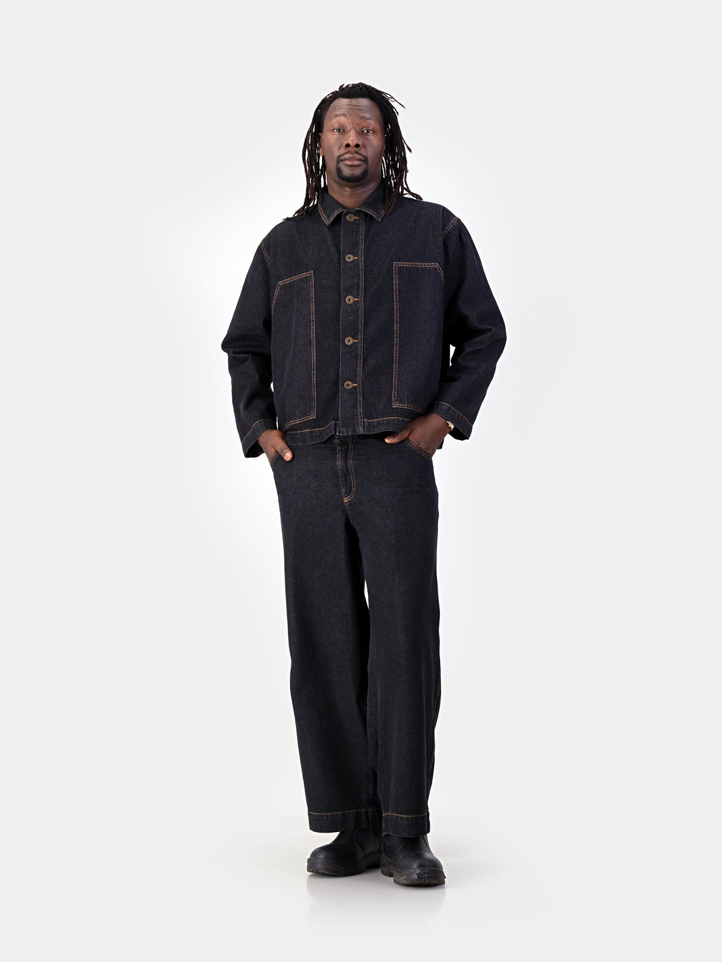 The Uniform Denim Jacket - Black