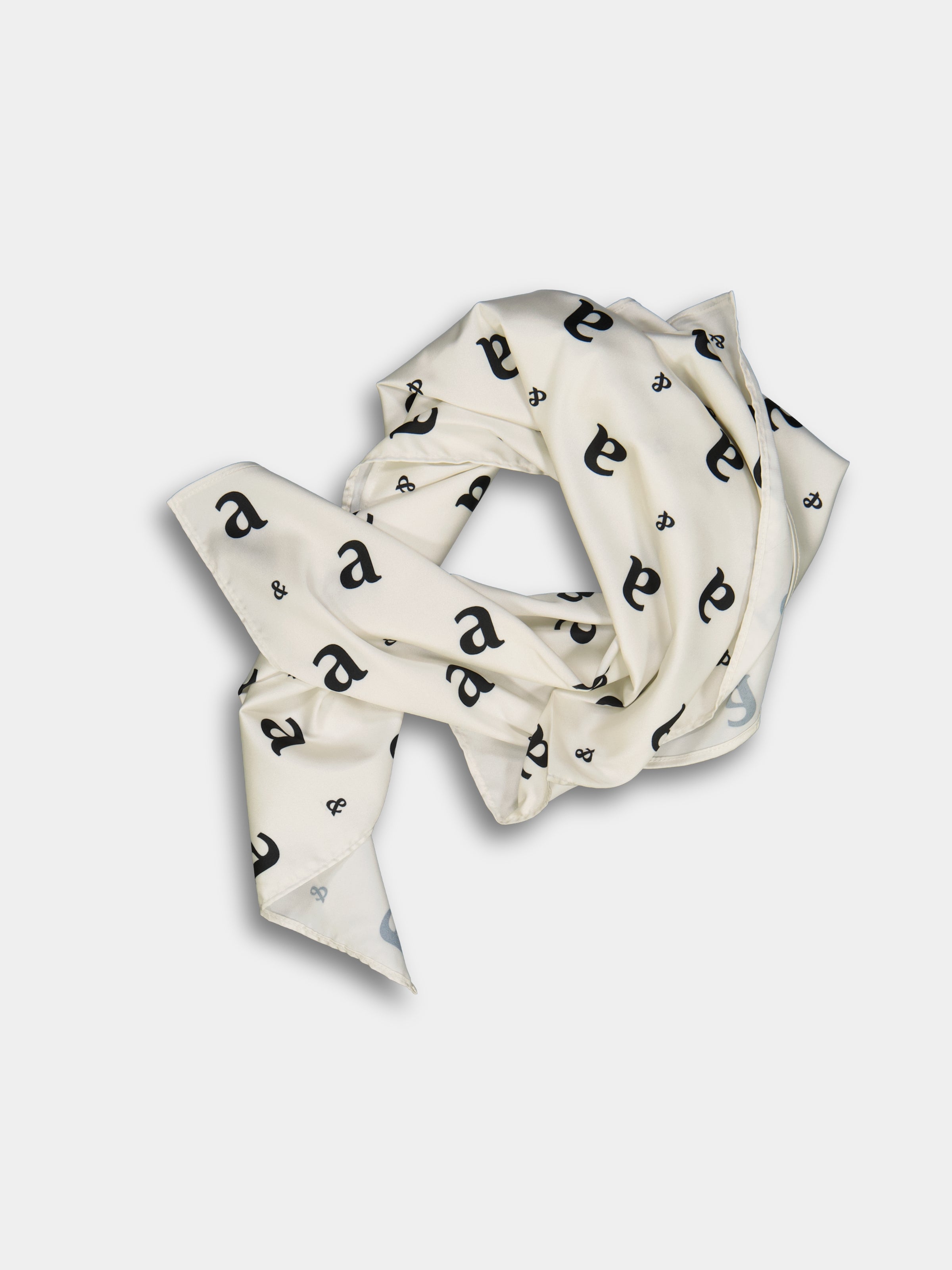 Monogram Satin Scarf