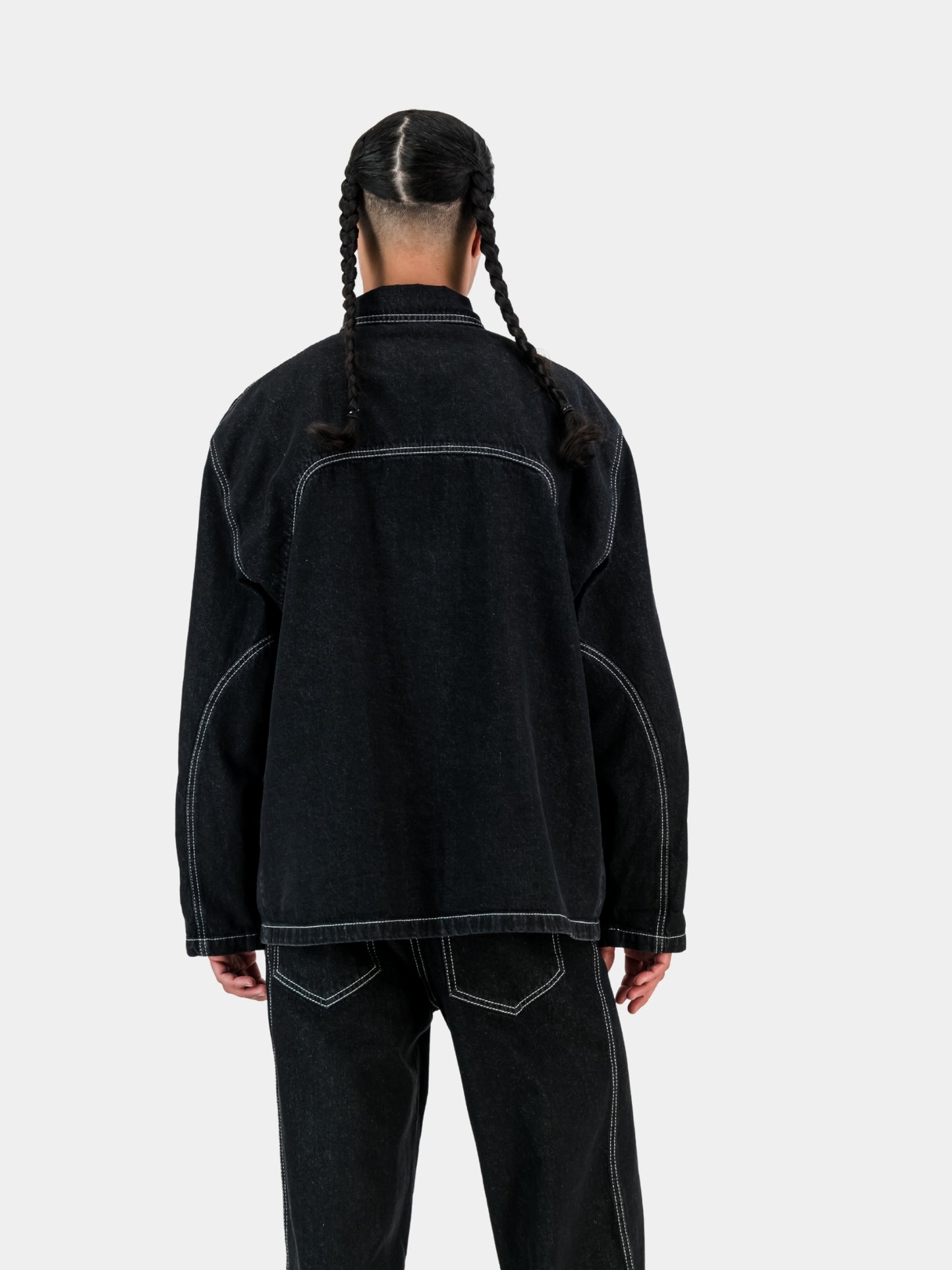 Engineered Denim Jacket - Black