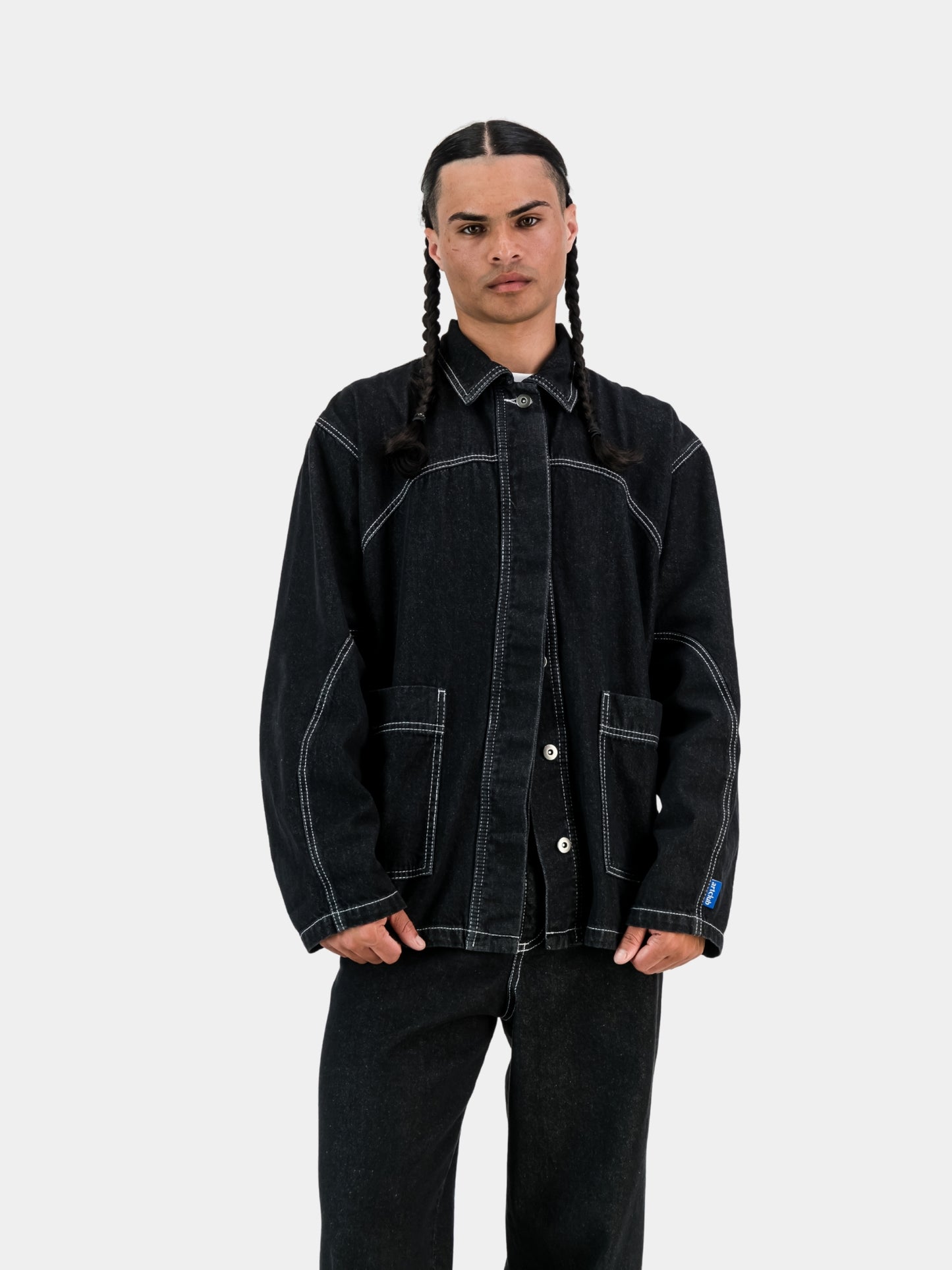 Engineered Denim Jacket - Black