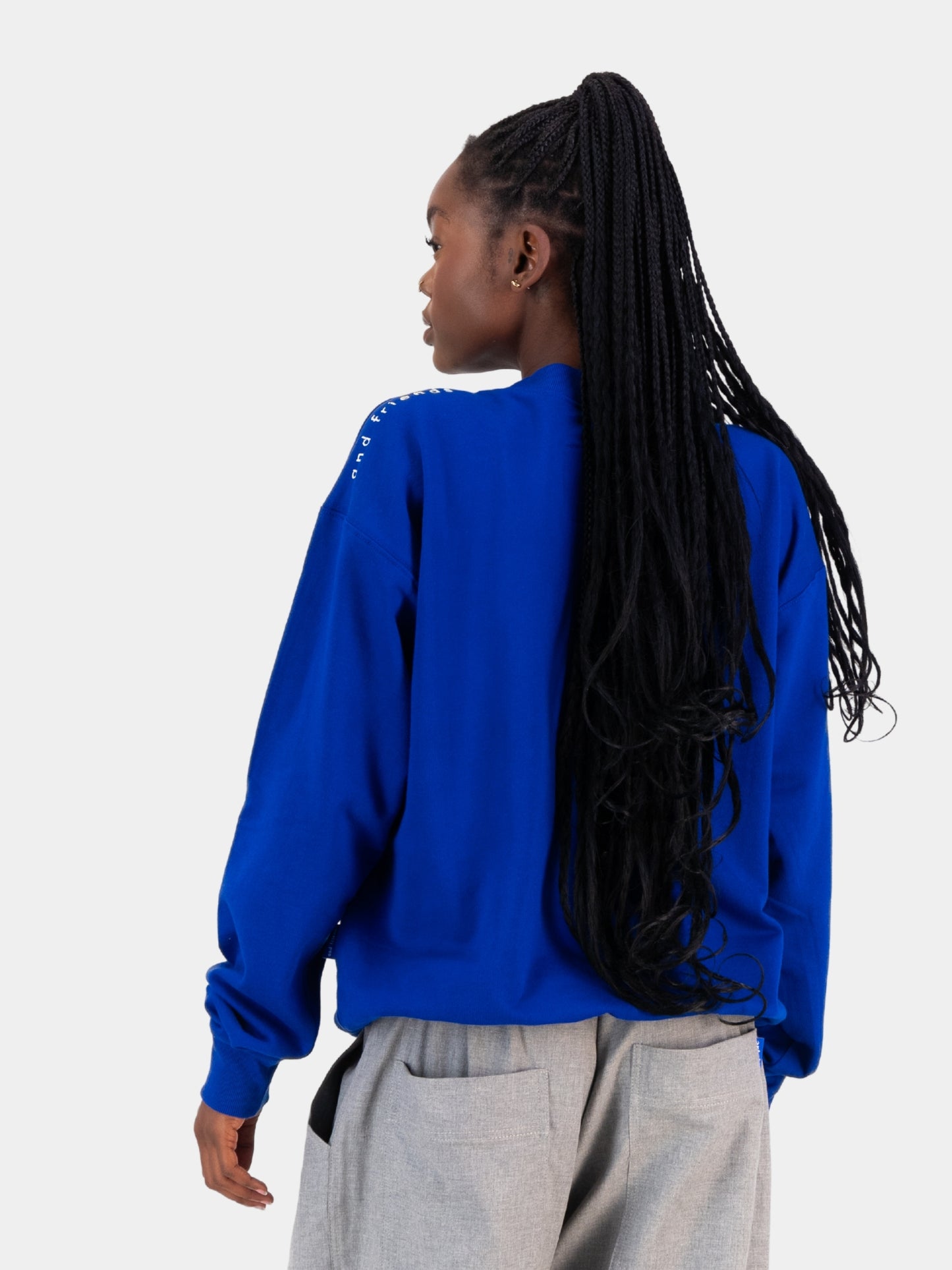 Embroidered Logo Sweater Royal