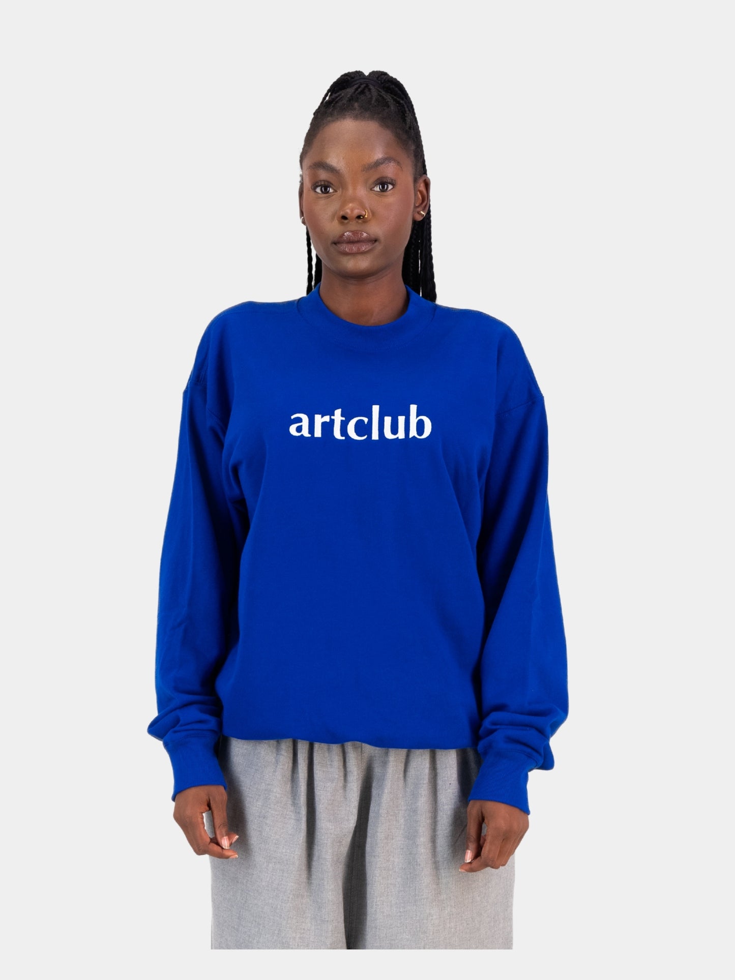 Embroidered Logo Sweater Royal