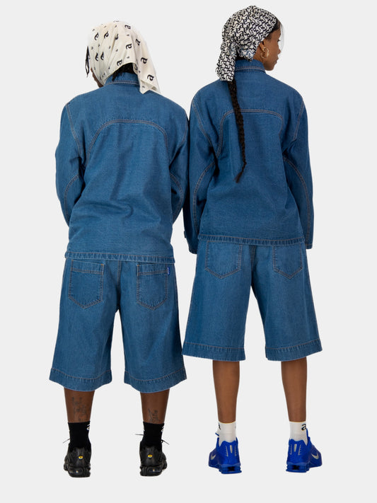 Washed Unisex Denim Jorts