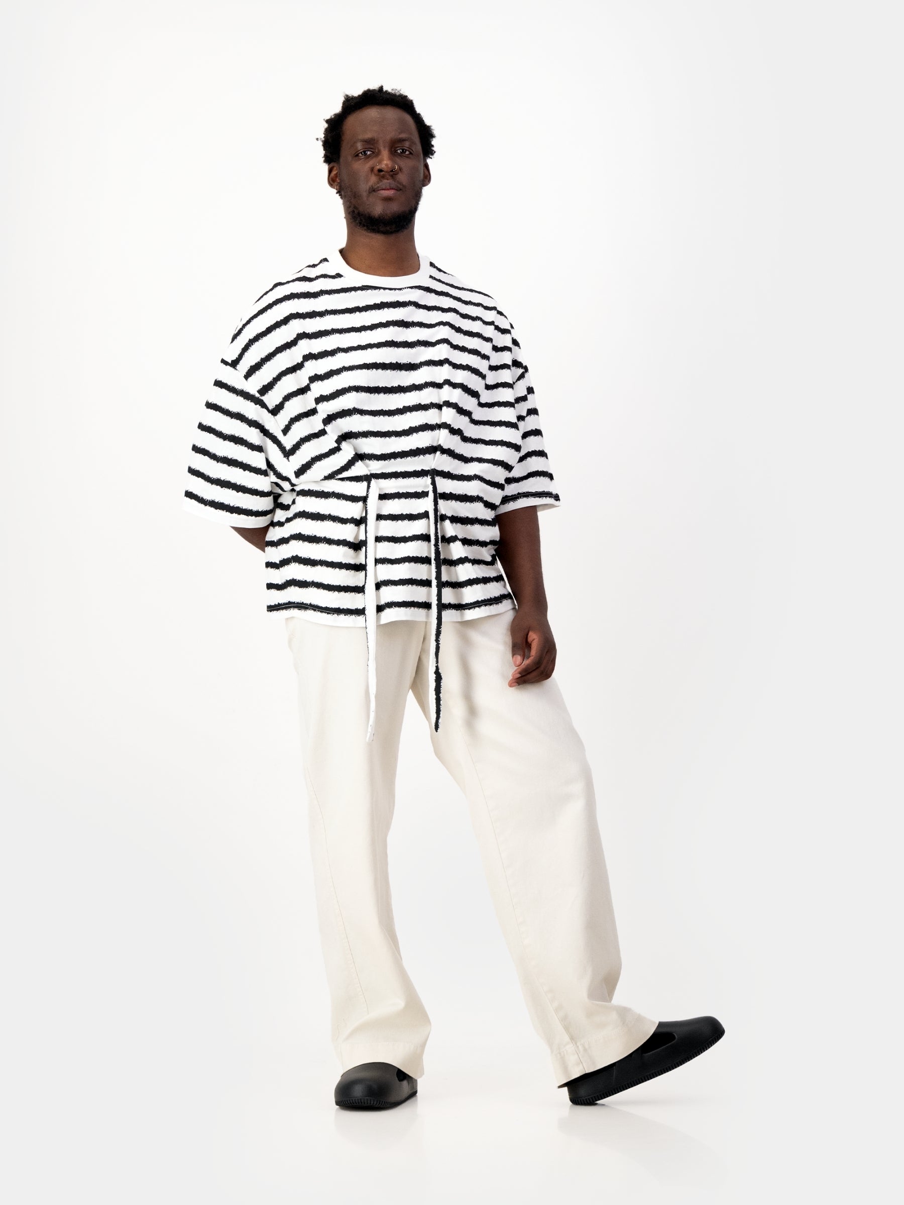 Stripe Tie Tee