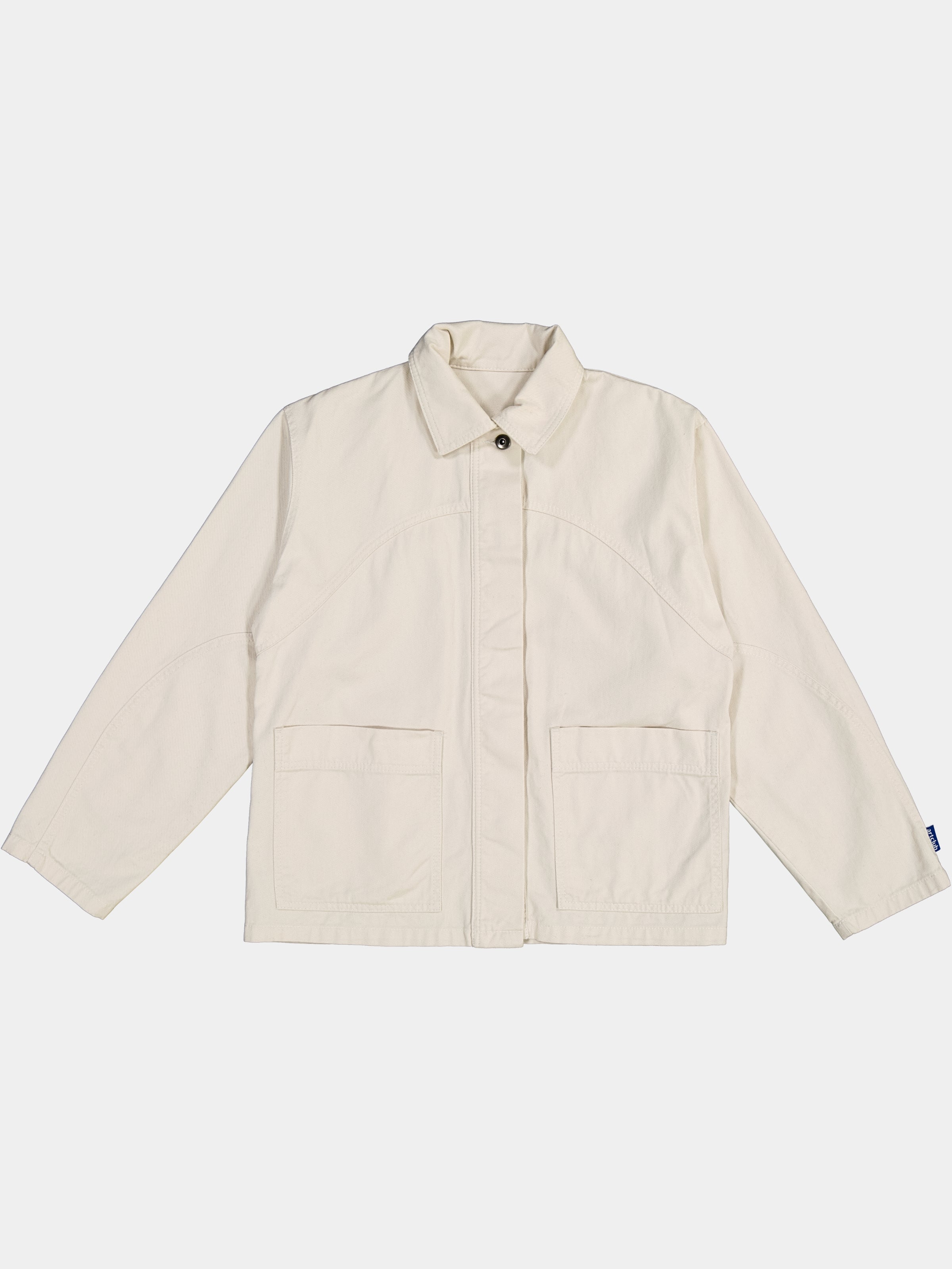 Cropped Engineered Denim Jacket - Natural