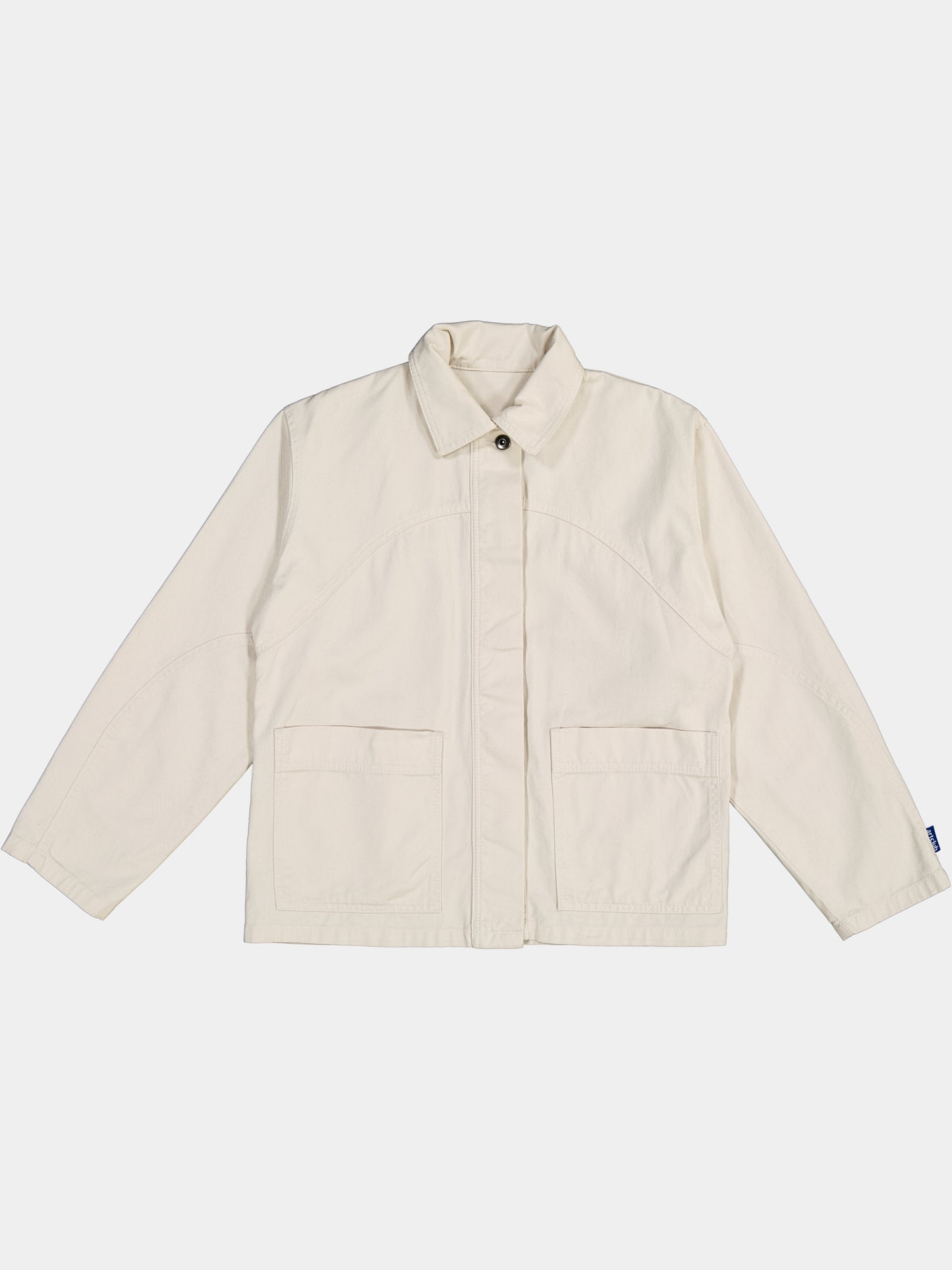 Cropped Engineered Denim Jacket - Natural