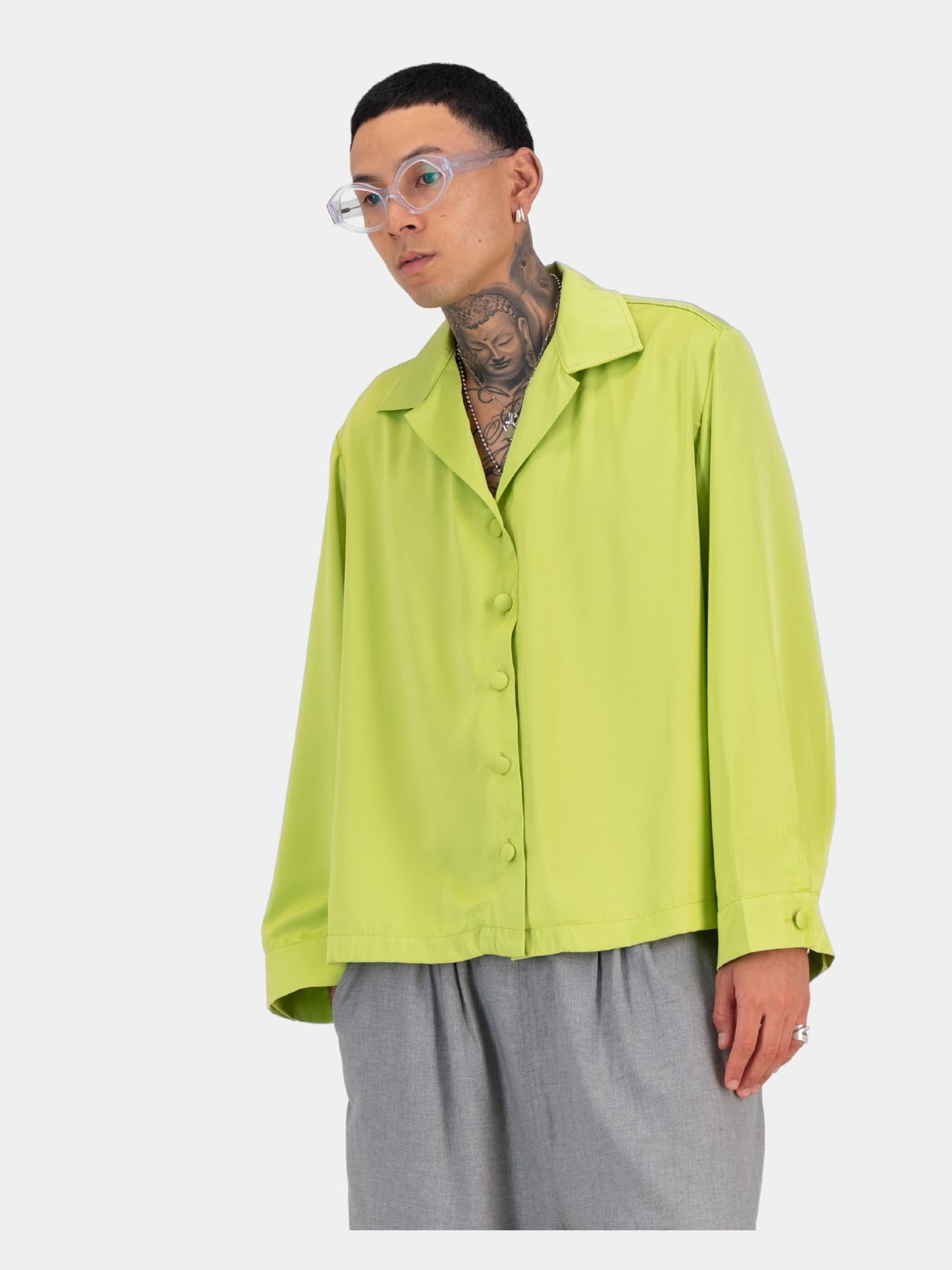 Satin Cocoon Bowler - Apple