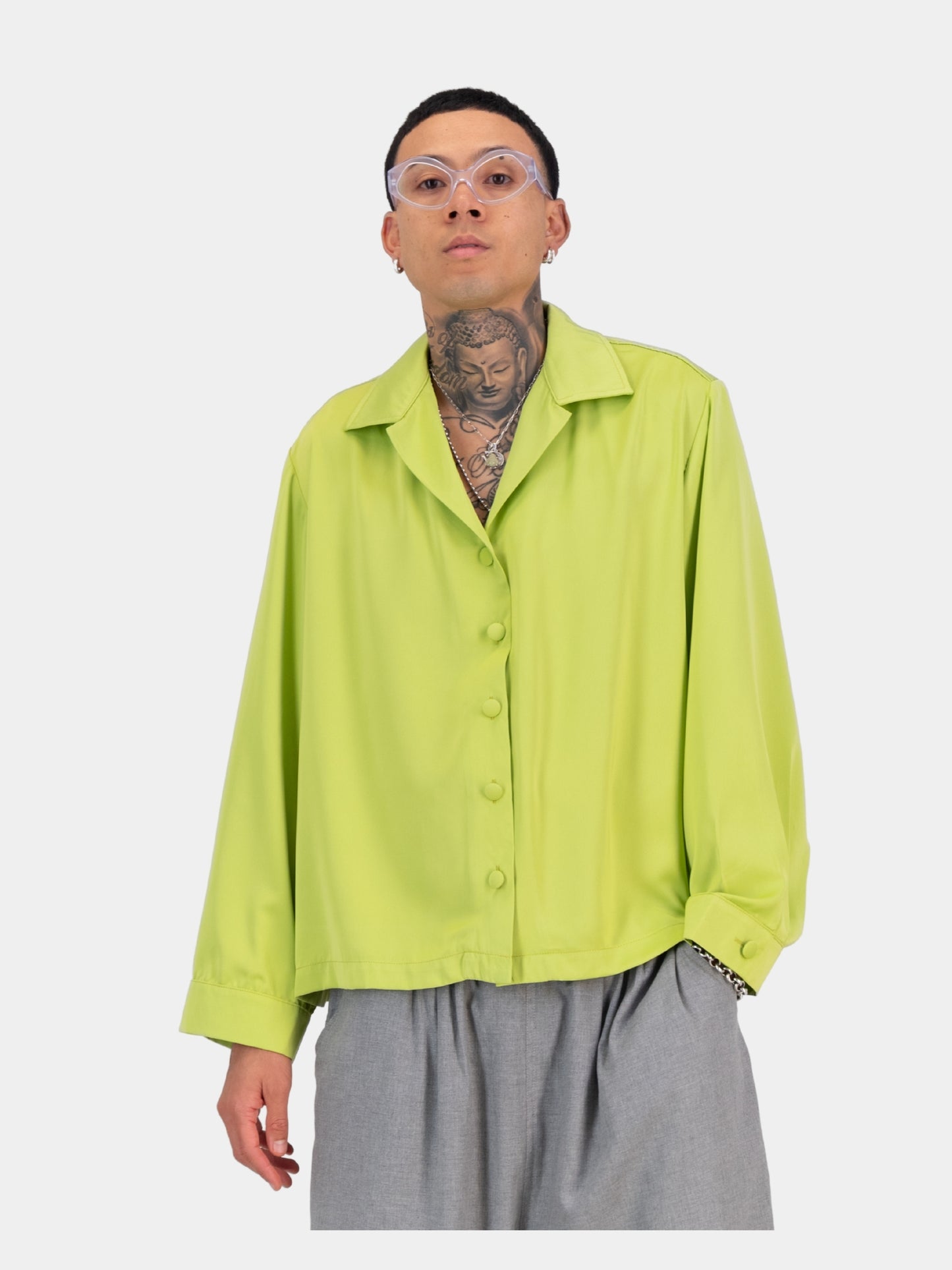Satin Cocoon Bowler - Apple