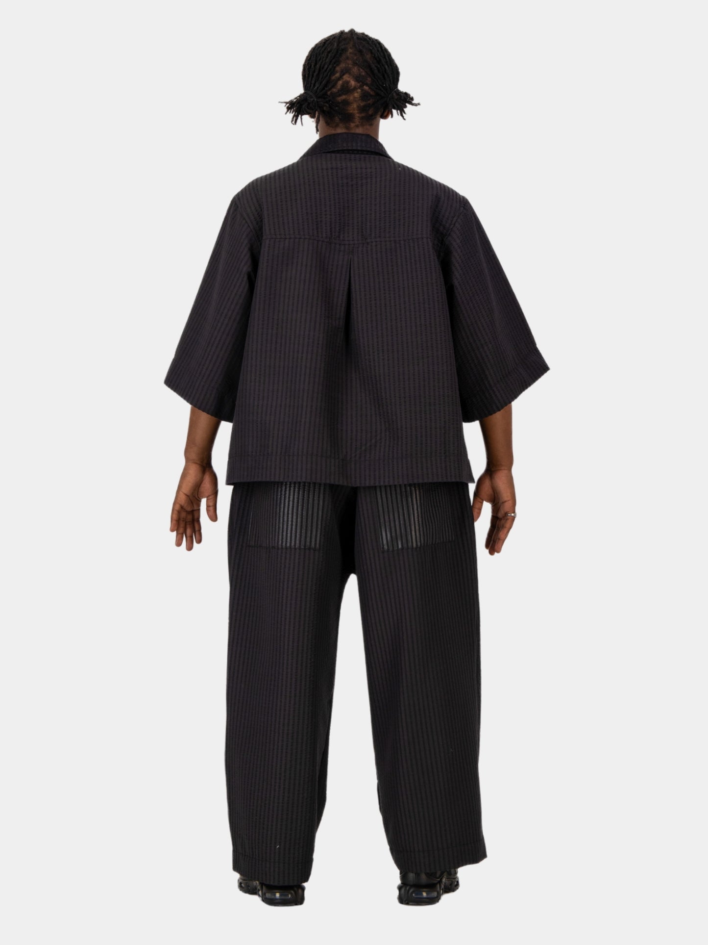 Cropped Seersucker Pants
