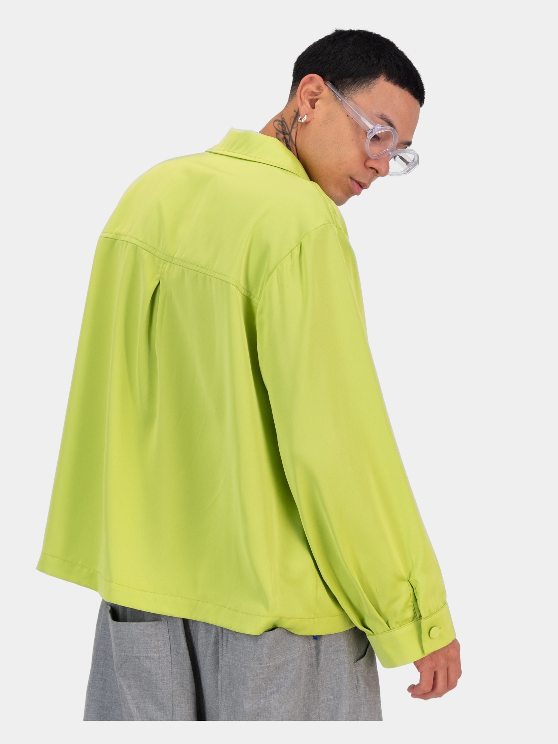 Satin Cocoon Bowler - Apple
