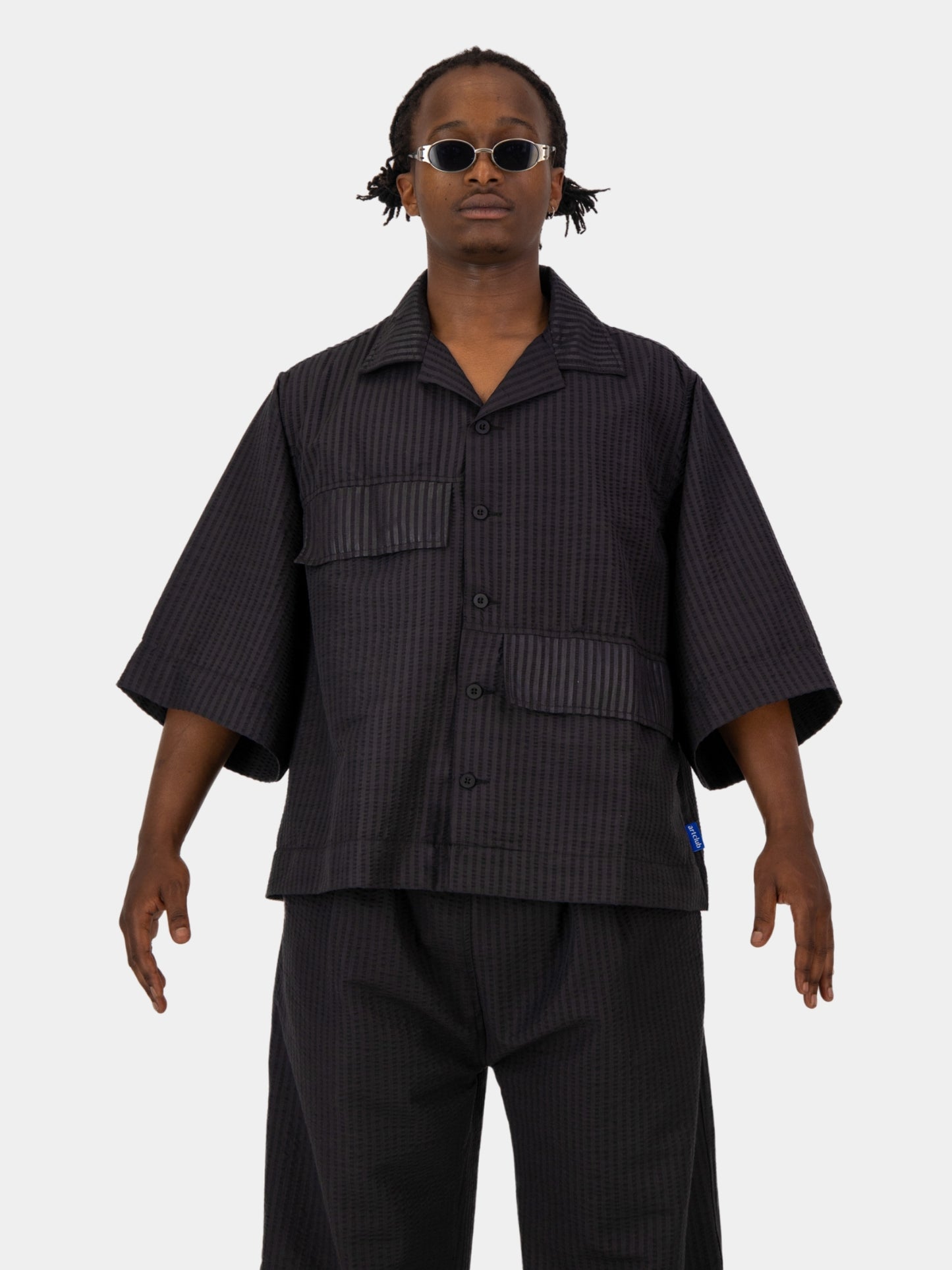 Pocketed Seersucker Bowler