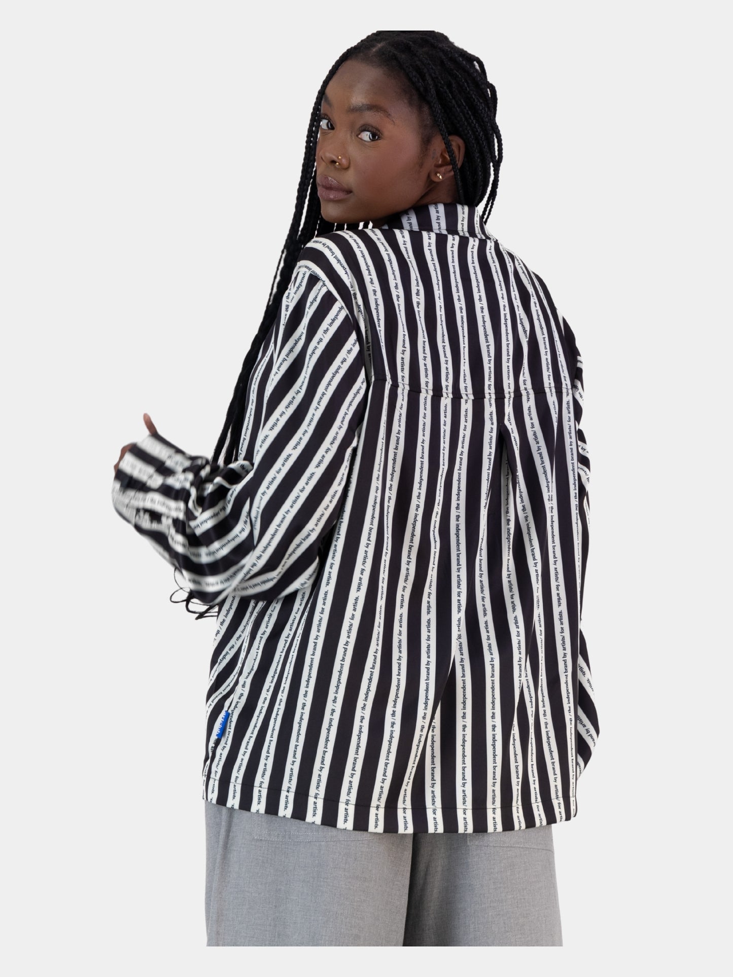 Satin Cocoon Bowler - Stripe