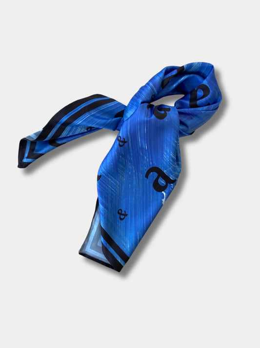 Paintbrush Stroke Monogram Scarf