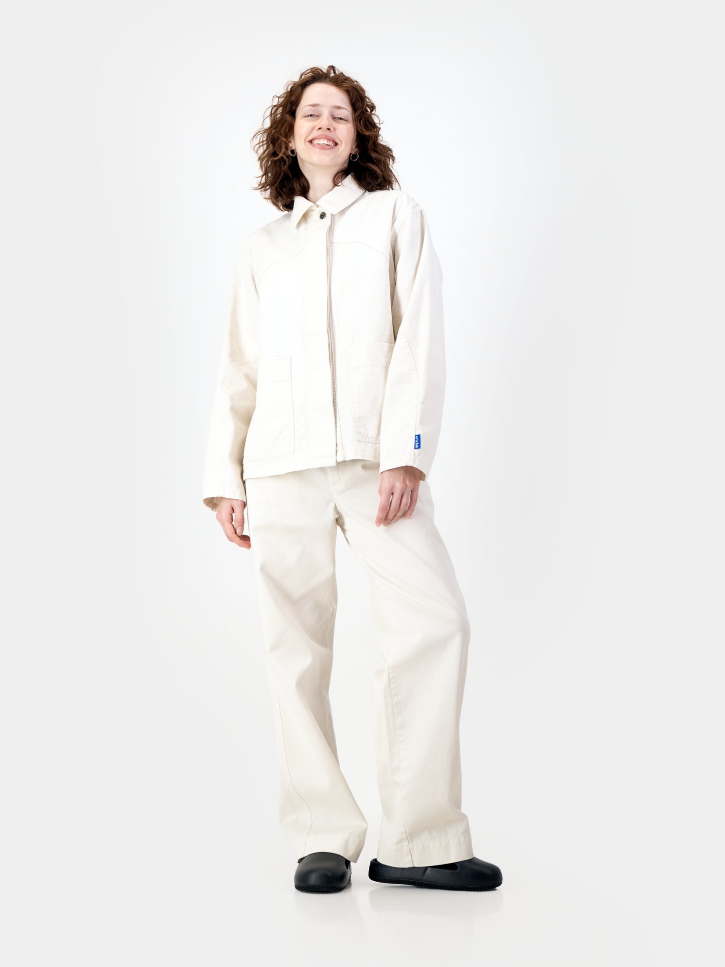 Cropped Engineered Denim Jacket - Natural