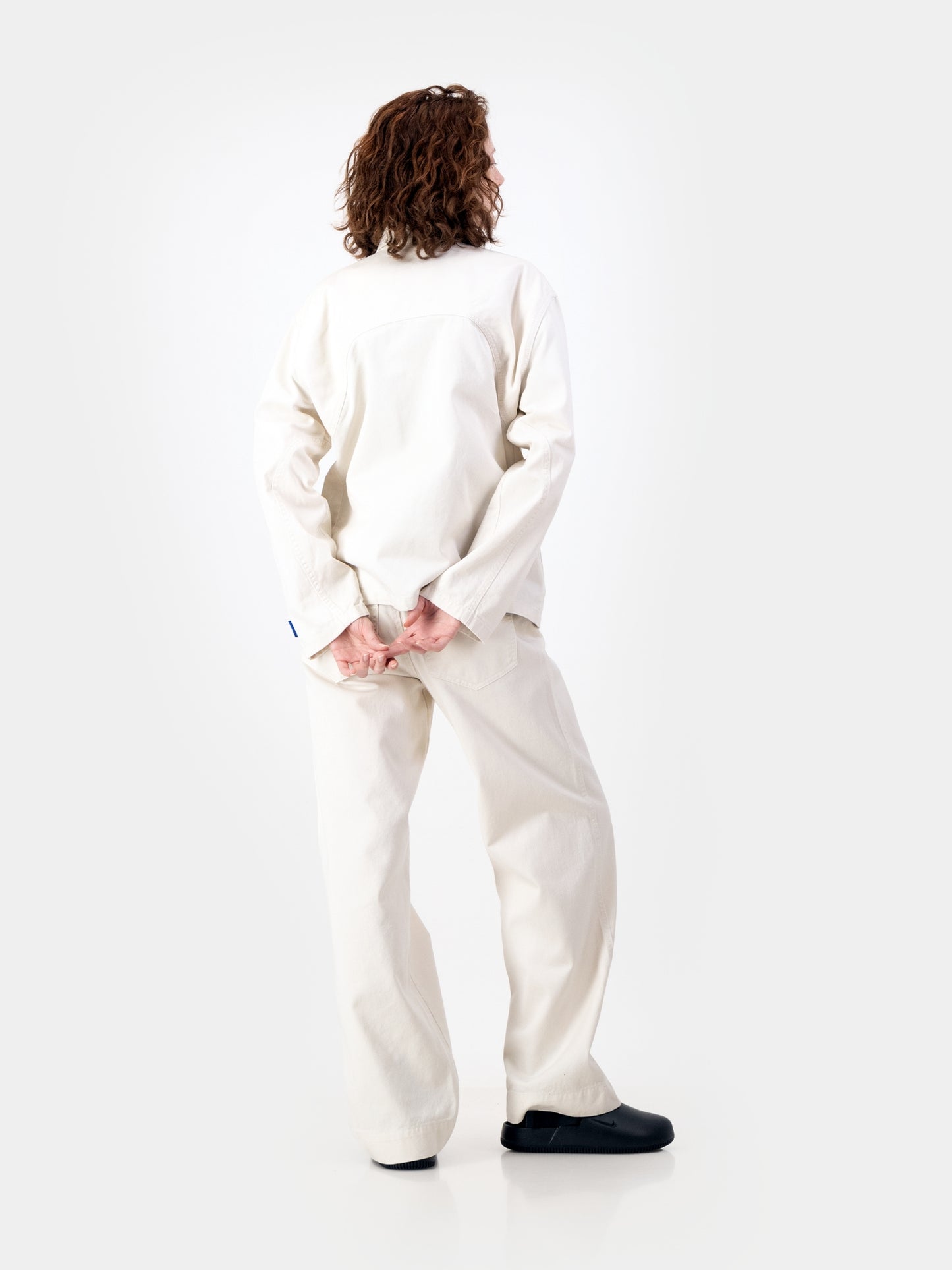 Cropped Engineered Denim Jacket - Natural