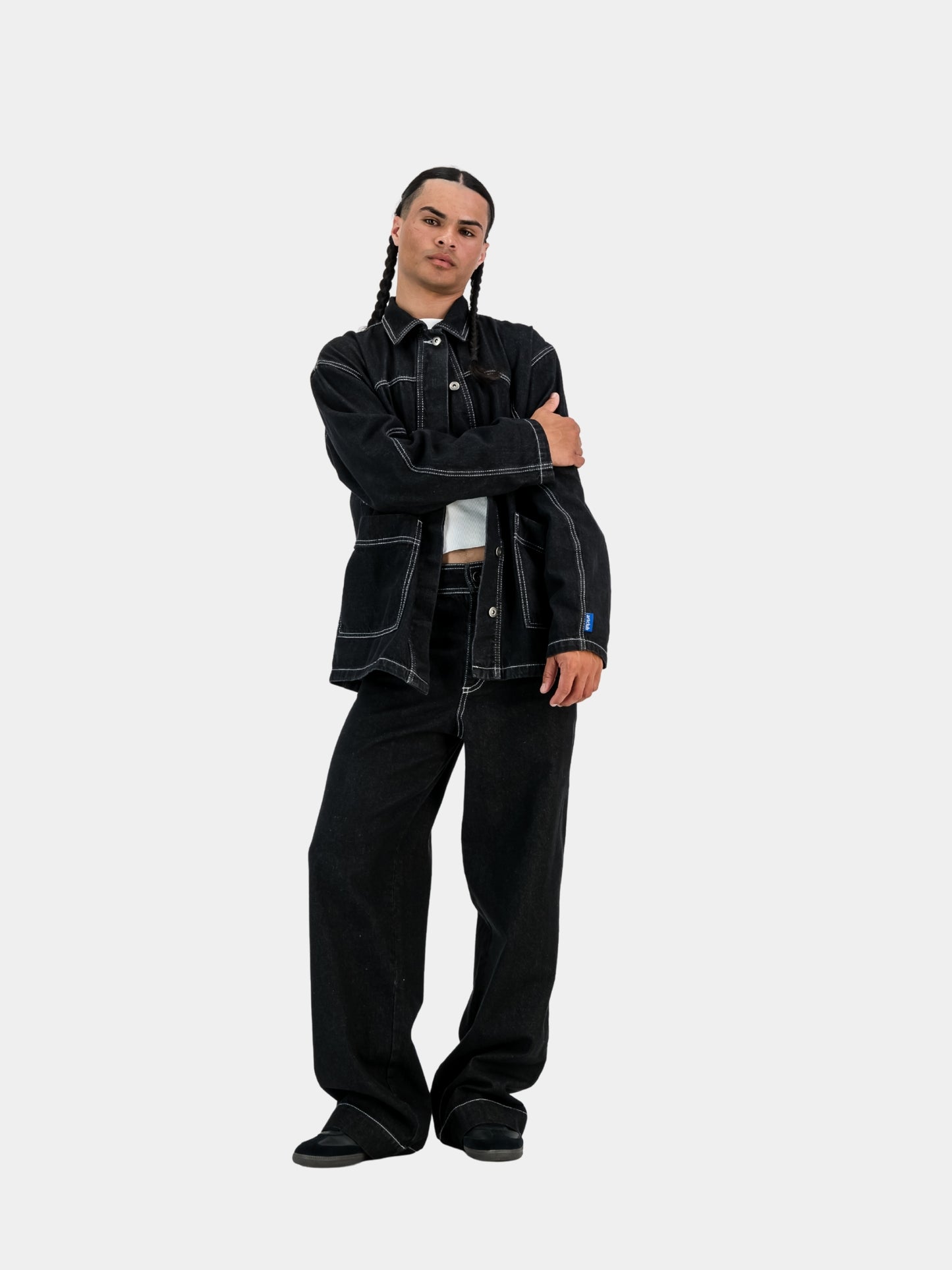 Engineered Denim Jacket - Black