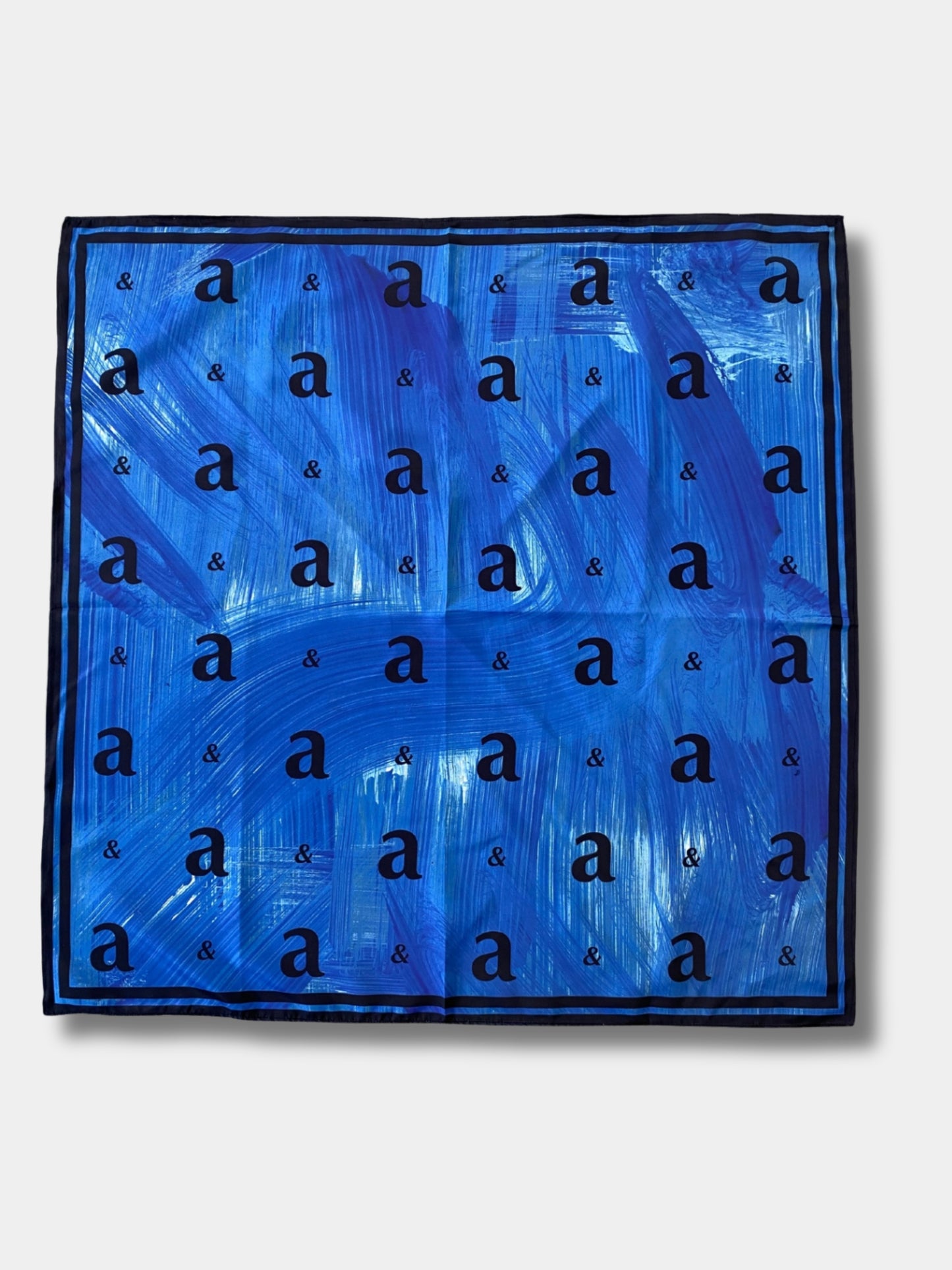 Paintbrush Stroke Monogram Scarf