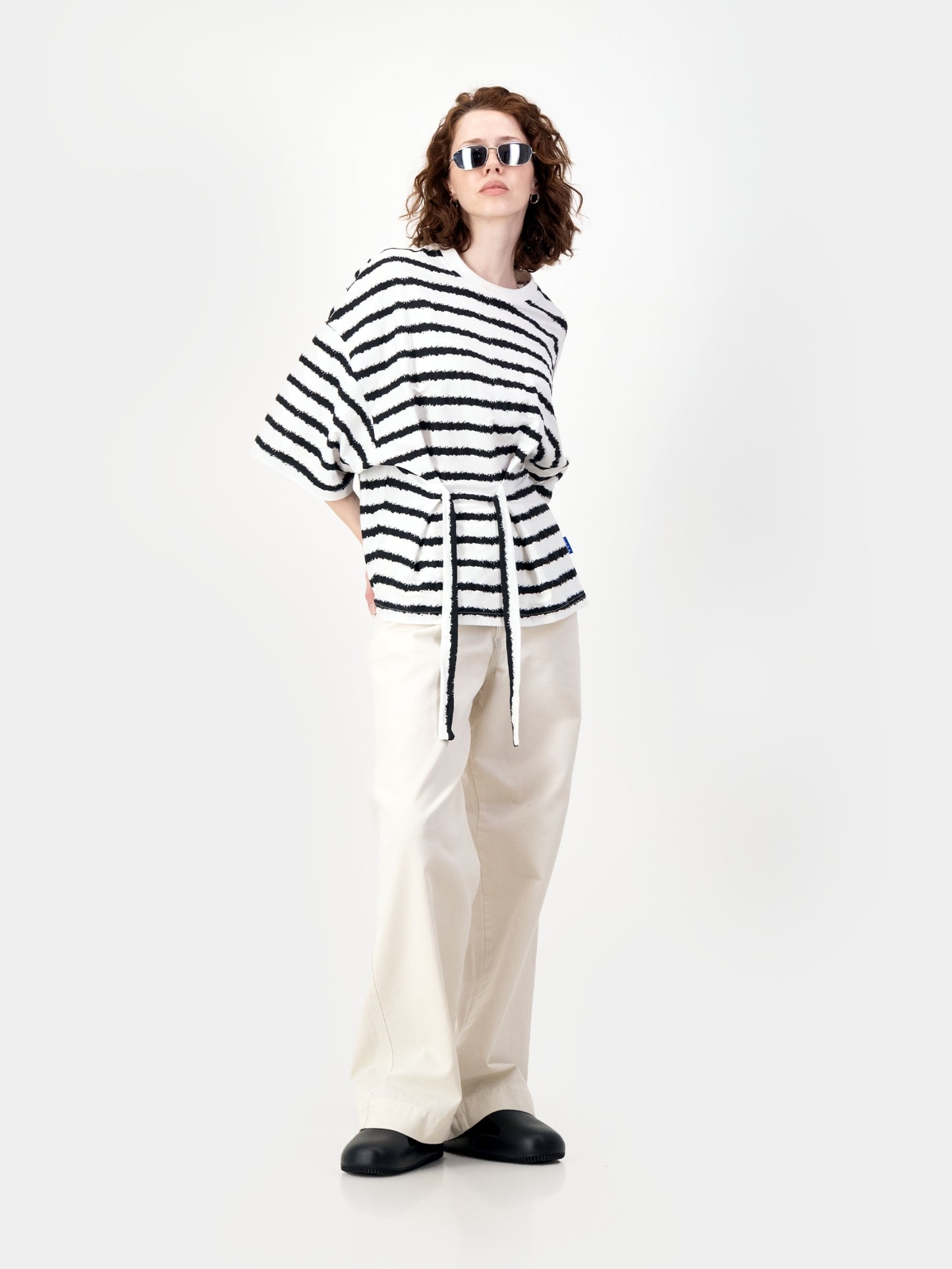 Stripe Tie Tee