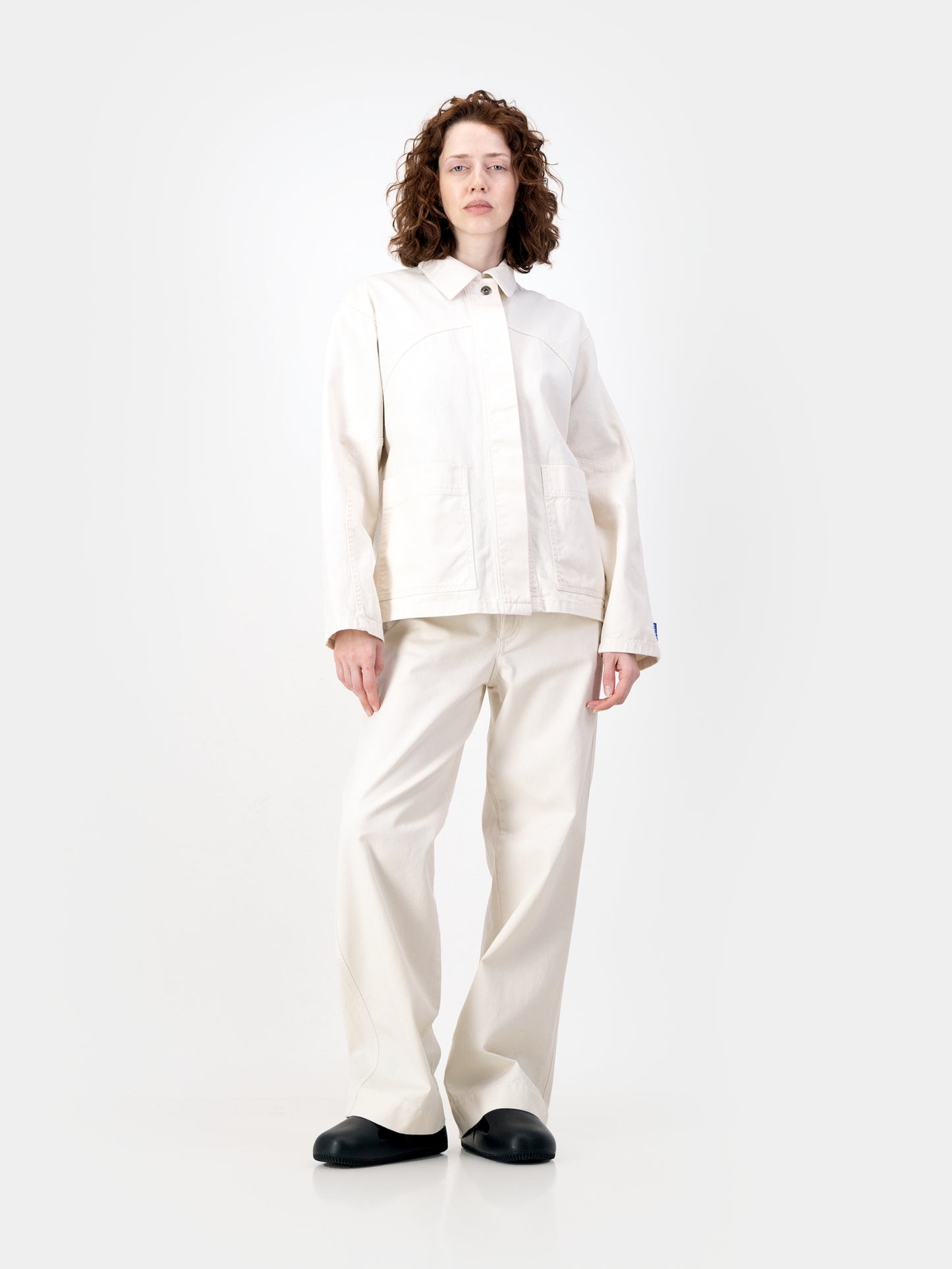 Cropped Engineered Denim Jacket - Natural