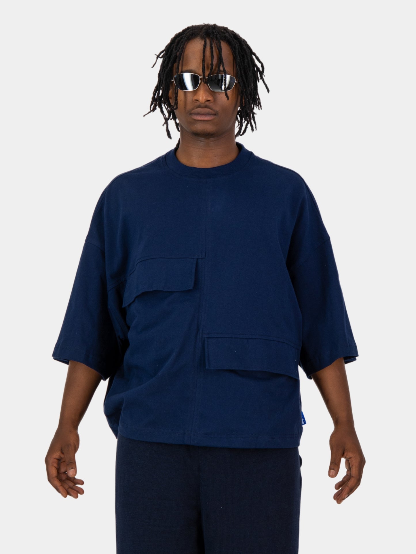 Navy Pocketed Tee