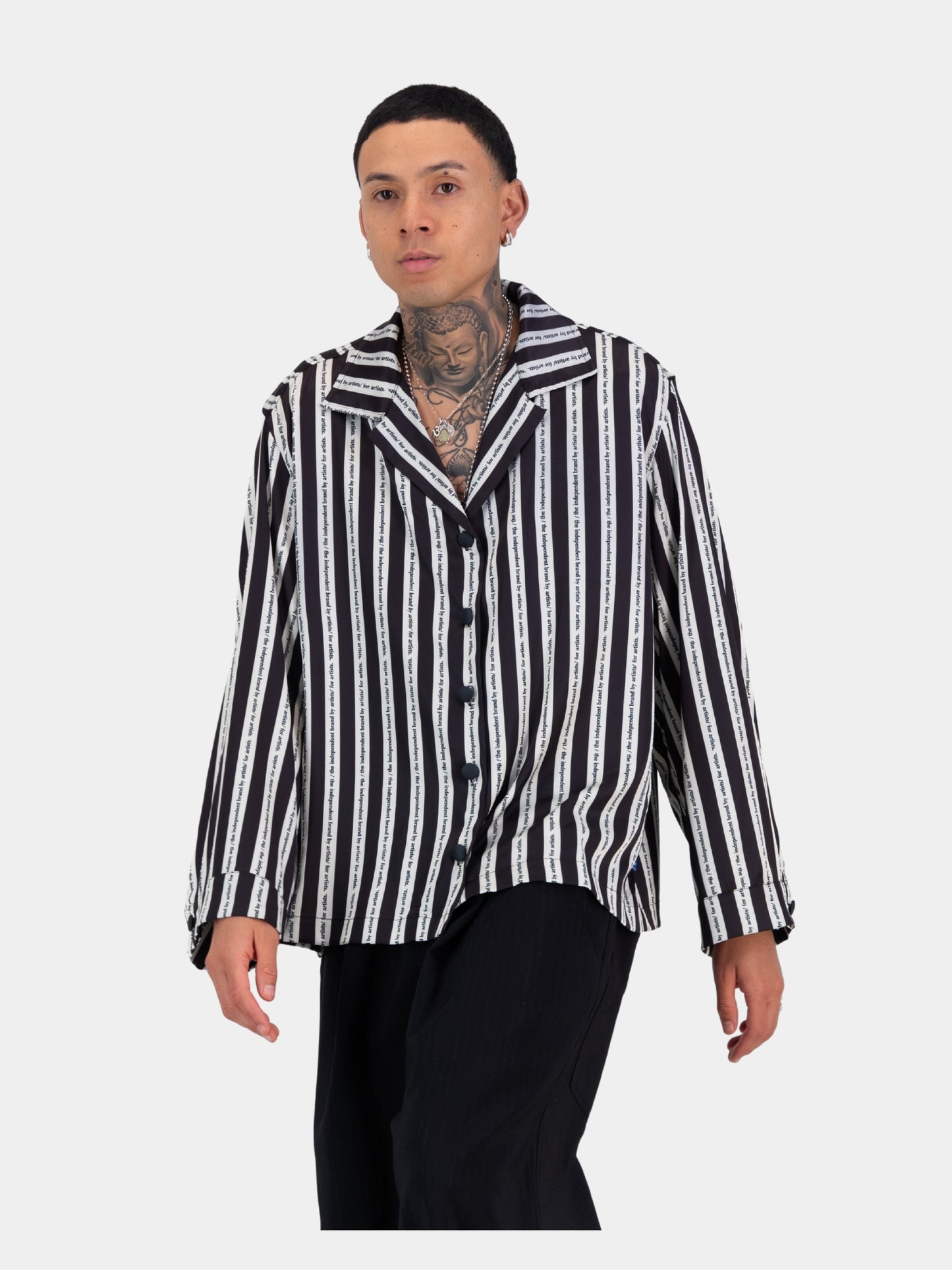 Satin Cocoon Bowler - Stripe