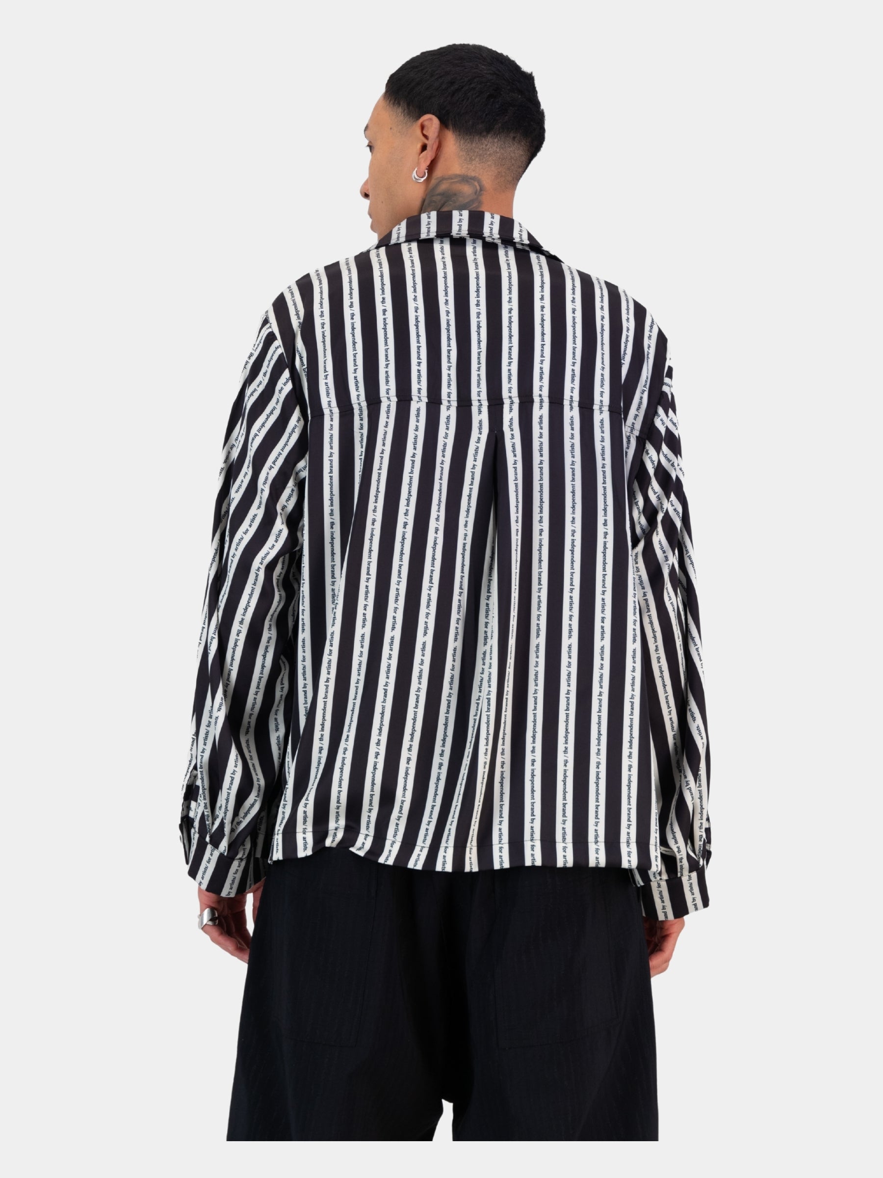 Satin Cocoon Bowler - Stripe