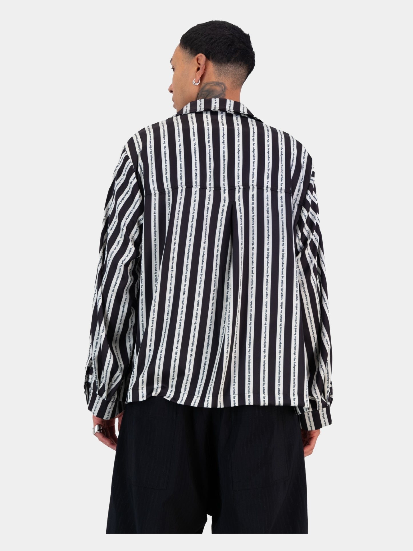 Satin Cocoon Bowler - Stripe