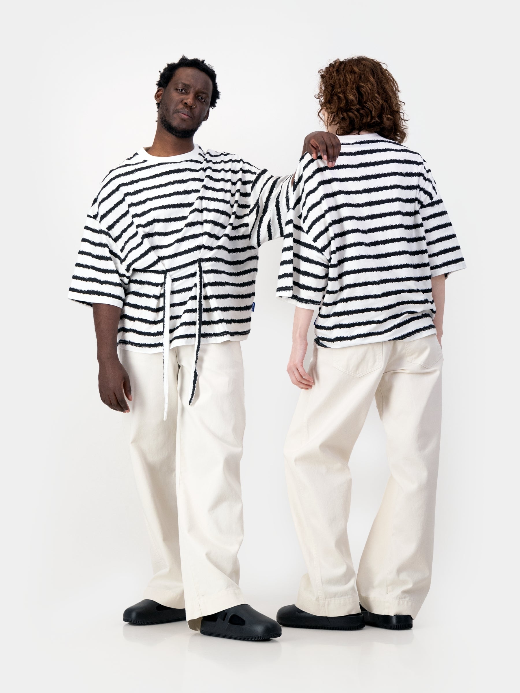 Stripe Tie Tee