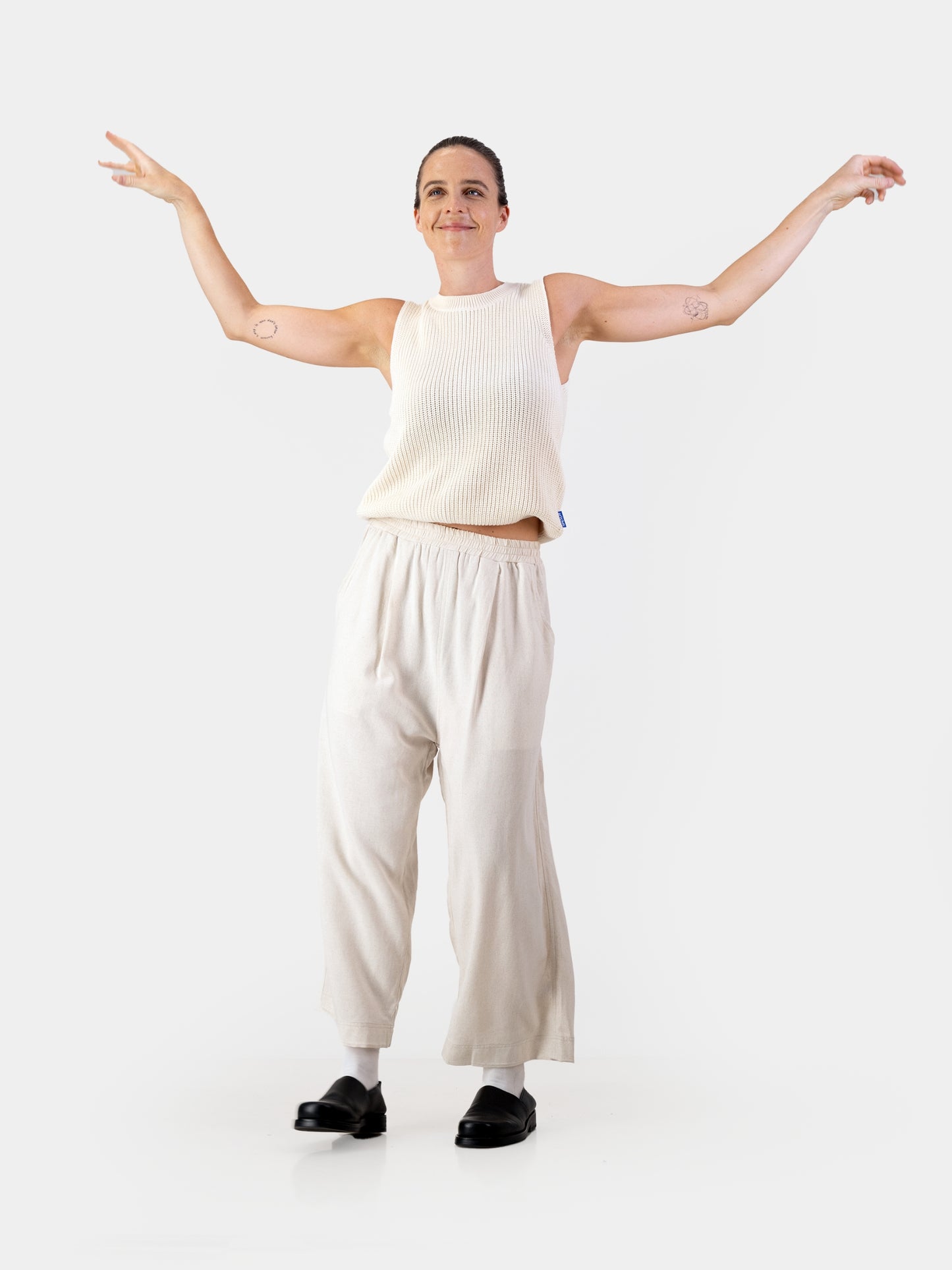 Knitwear Vest - Ecru/Linen