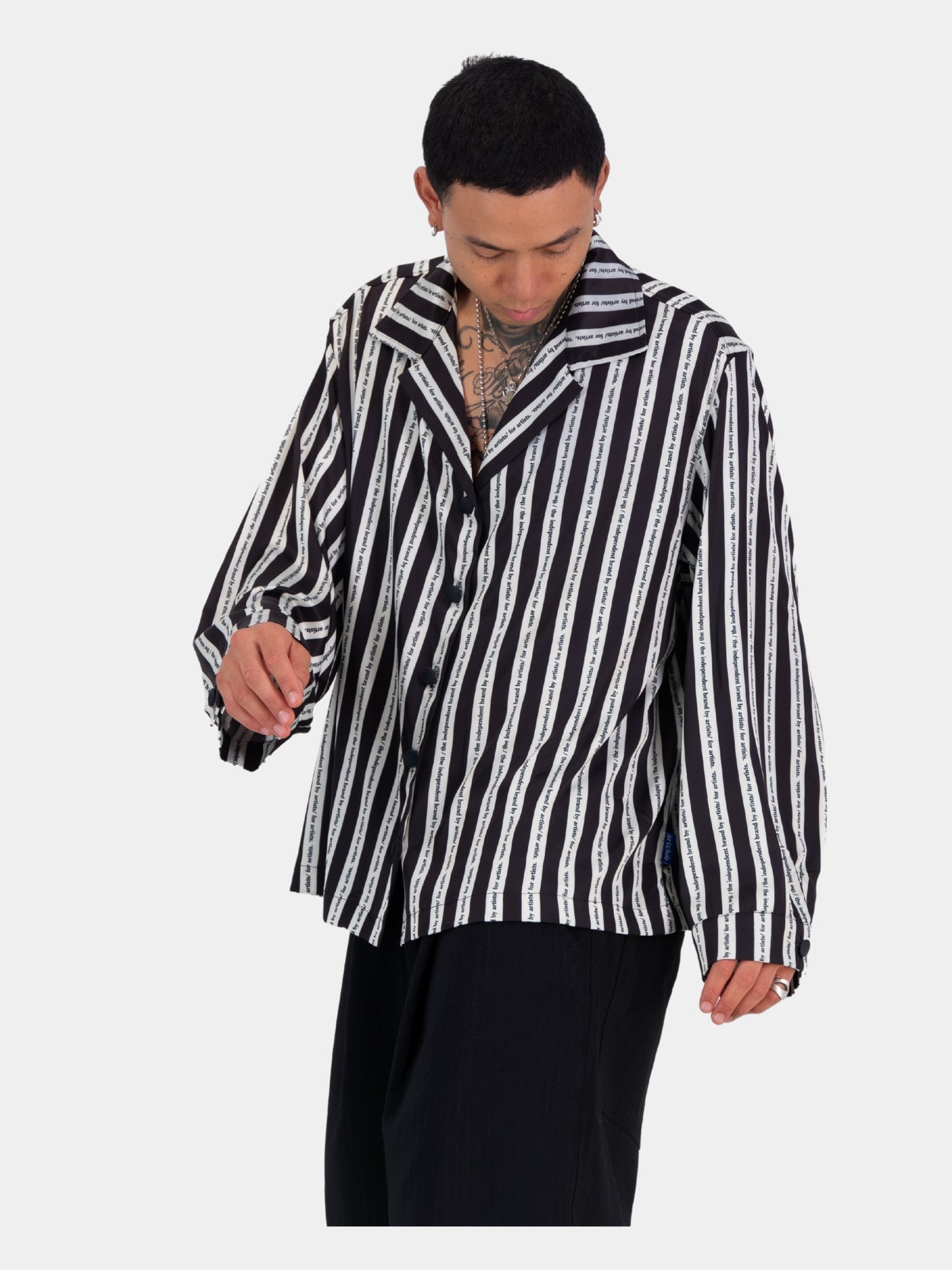 Satin Cocoon Bowler - Stripe