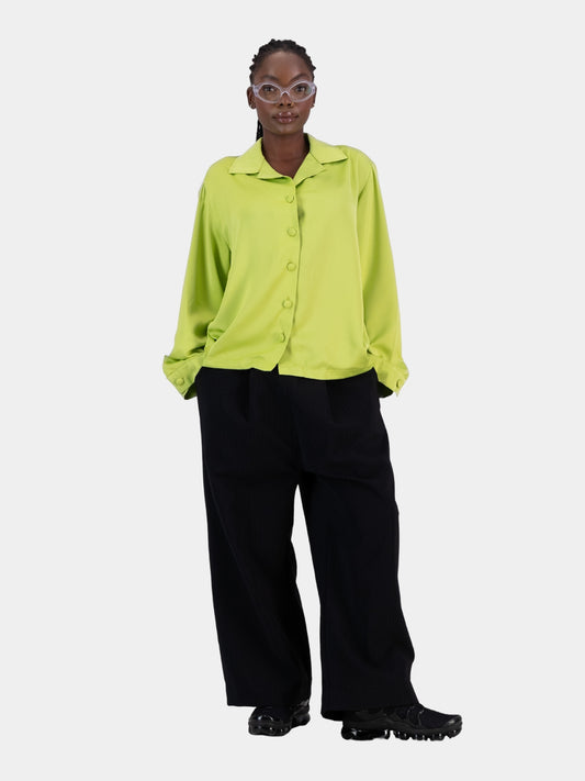 Satin Cocoon Bowler - Apple