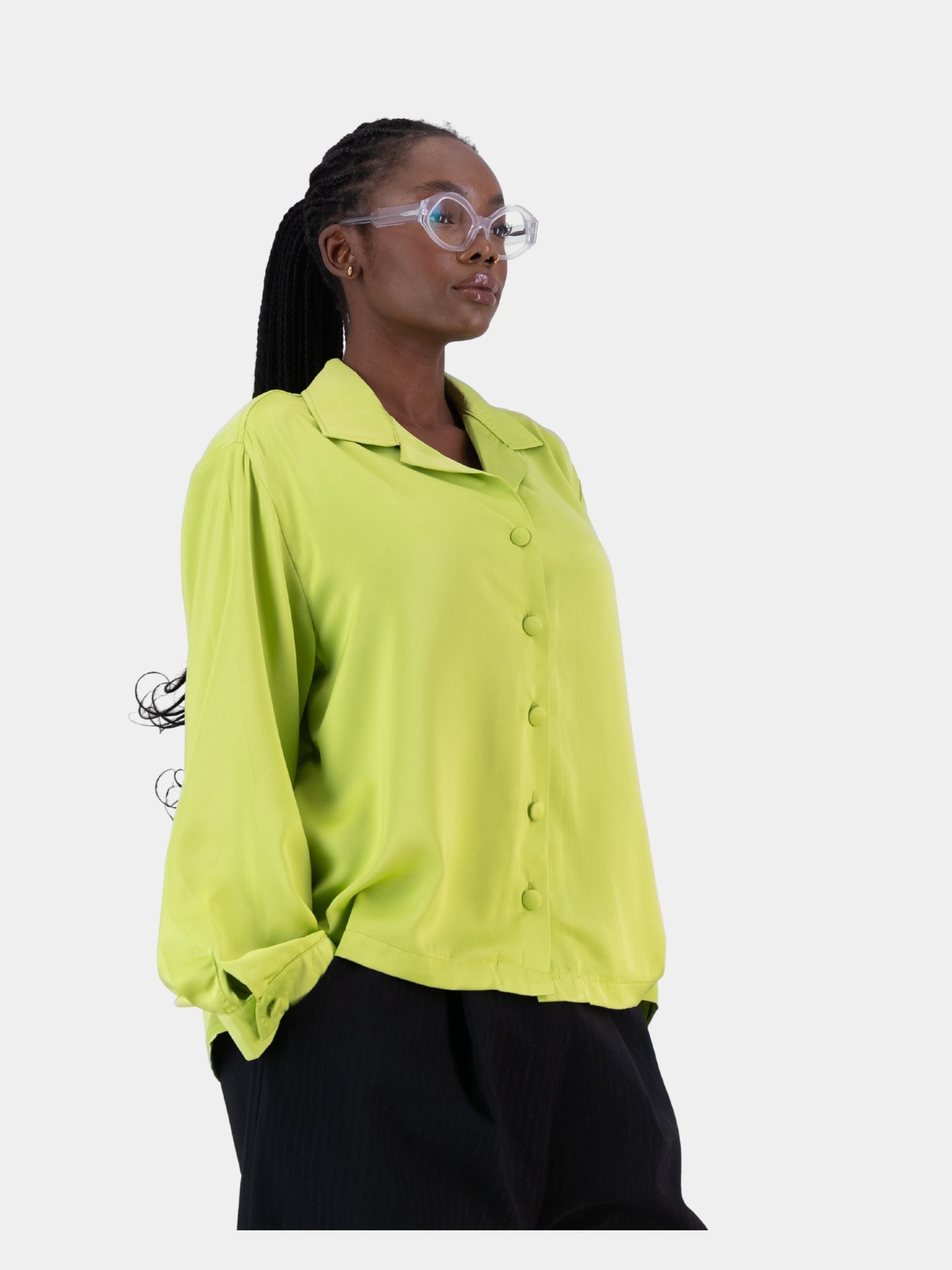 Satin Cocoon Bowler - Apple