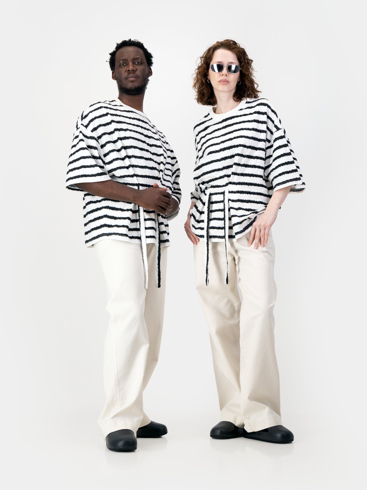 Stripe Tie Tee