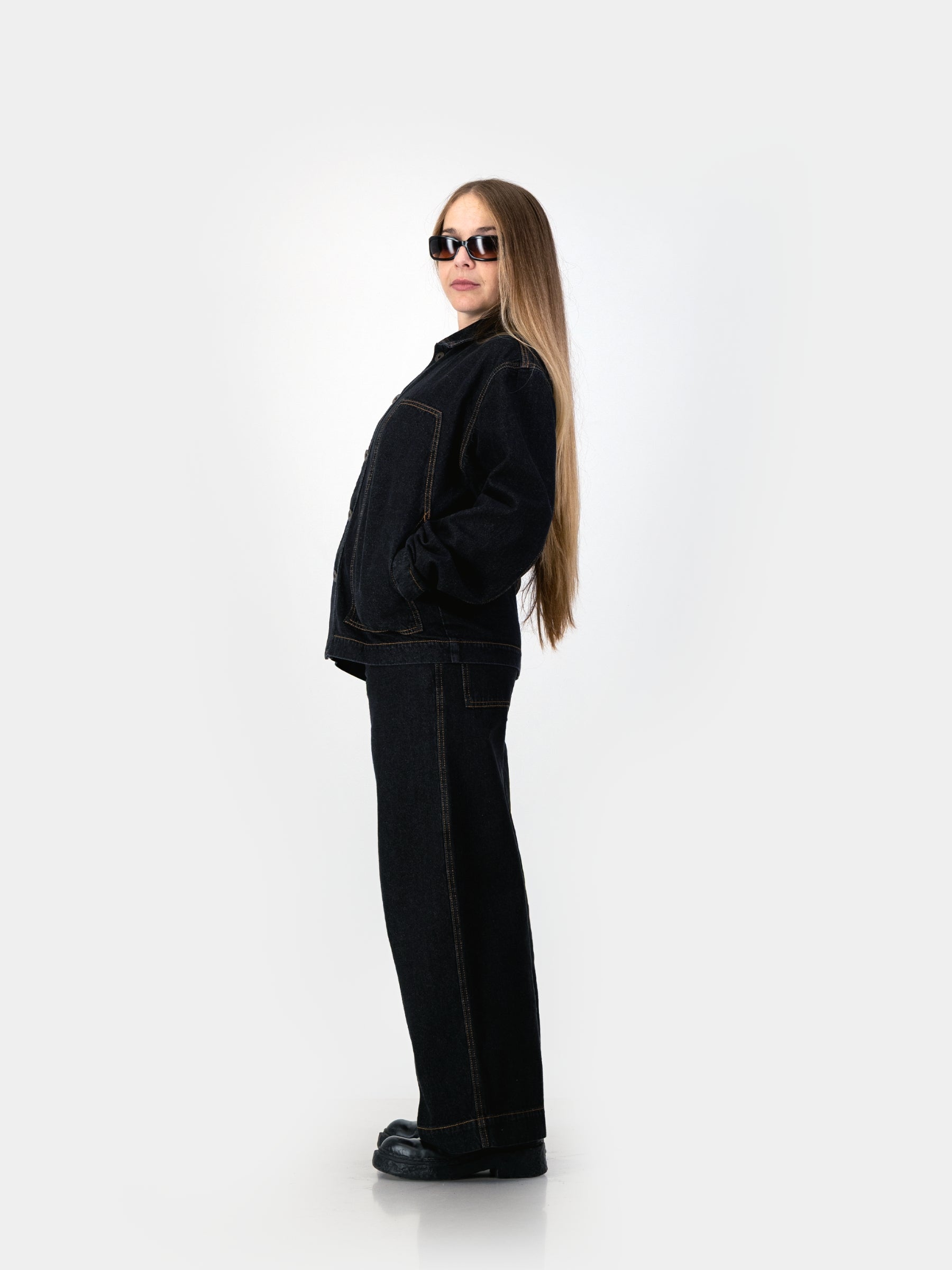 The Uniform Denim Jacket - Black