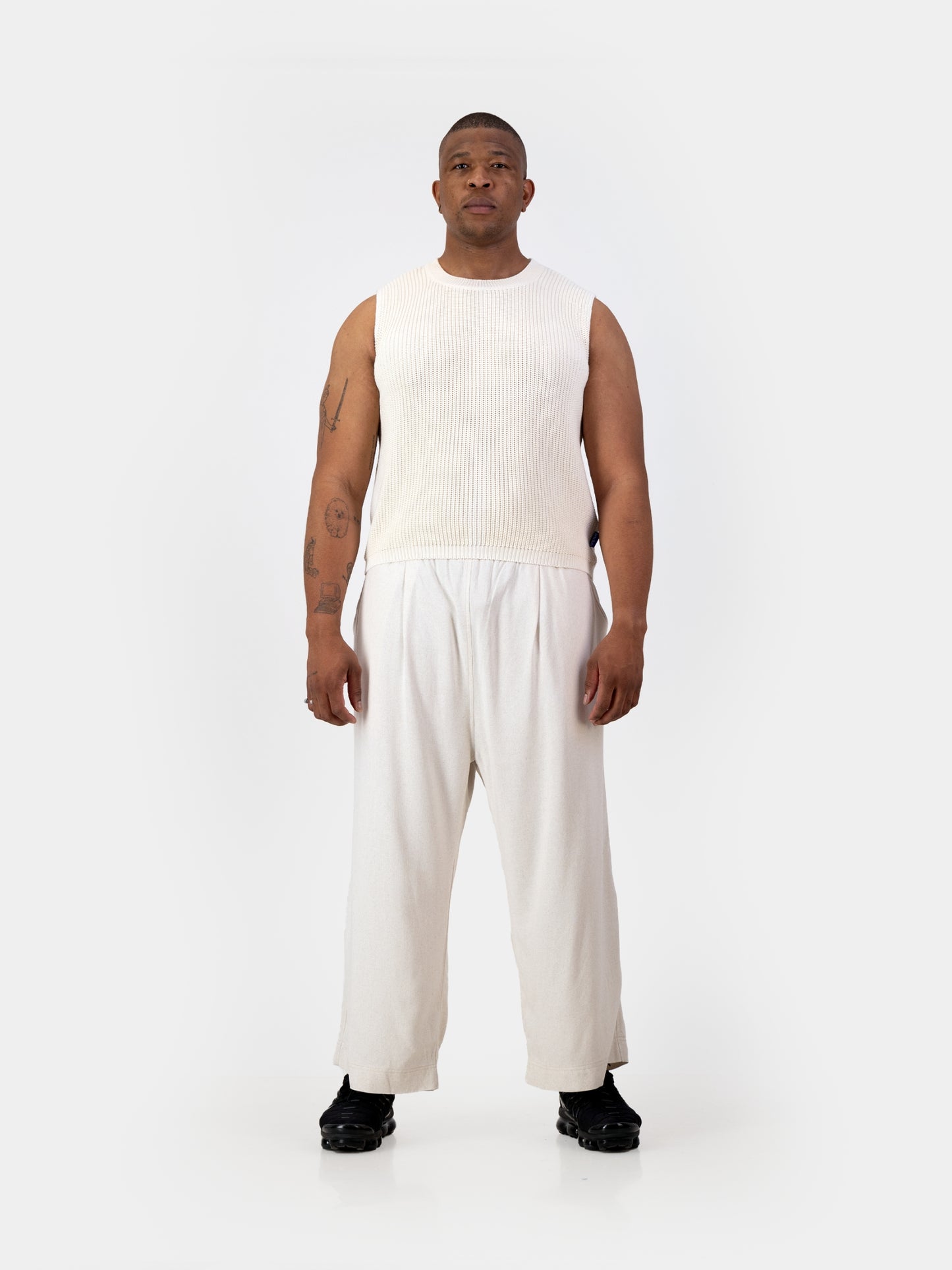 Knitwear Vest - Ecru/Linen