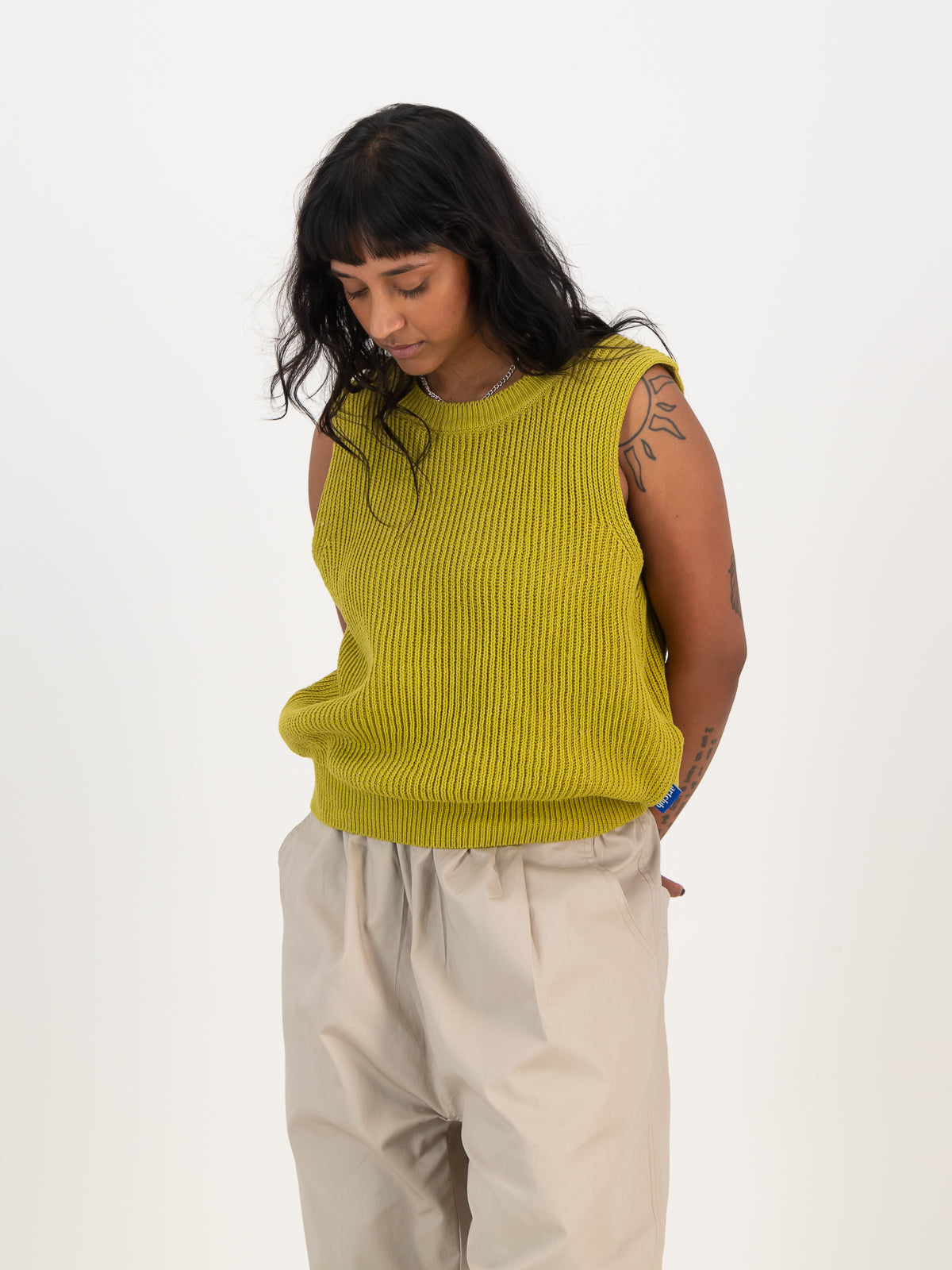 Knitwear Vest - Chartreuse