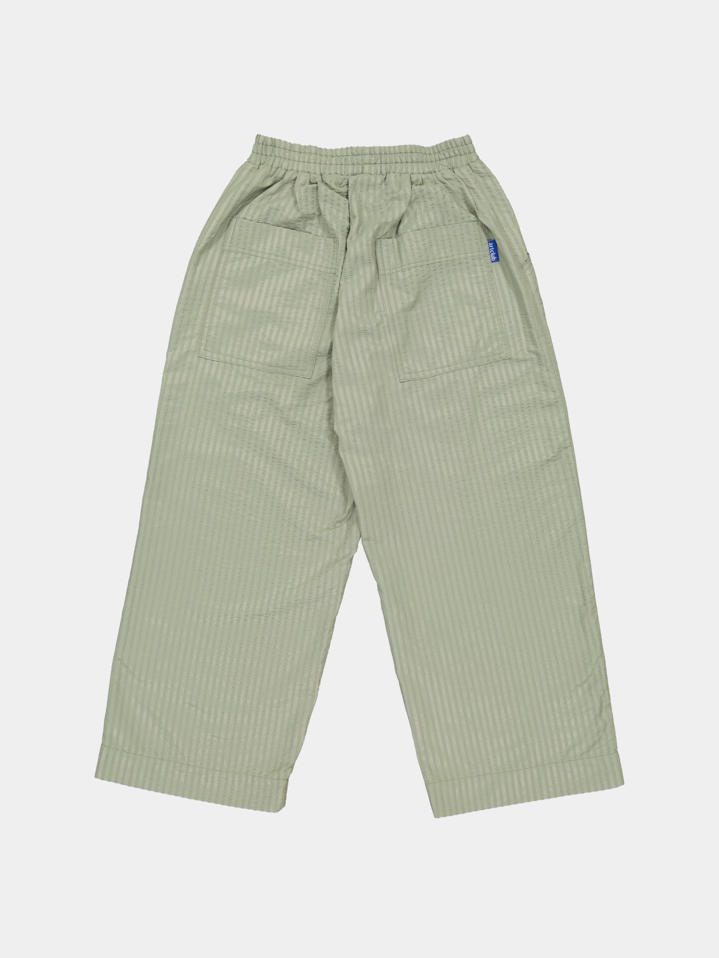 Cropped Seersucker Pants - Sage