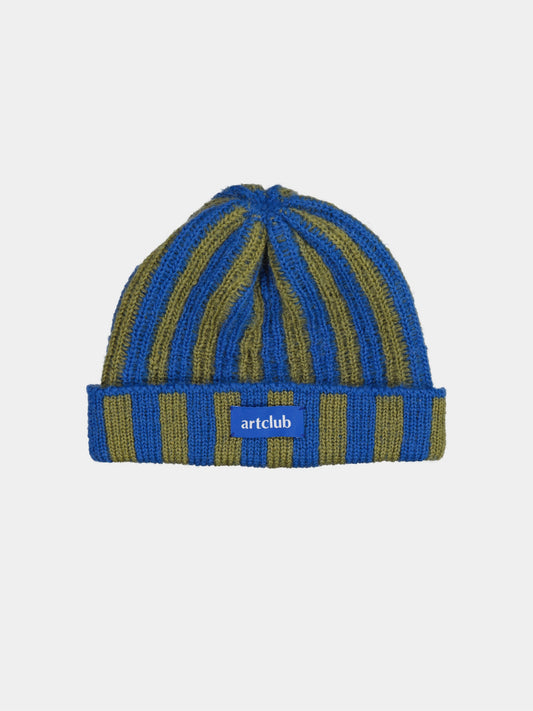 Merino Beanie - Blue and Willow