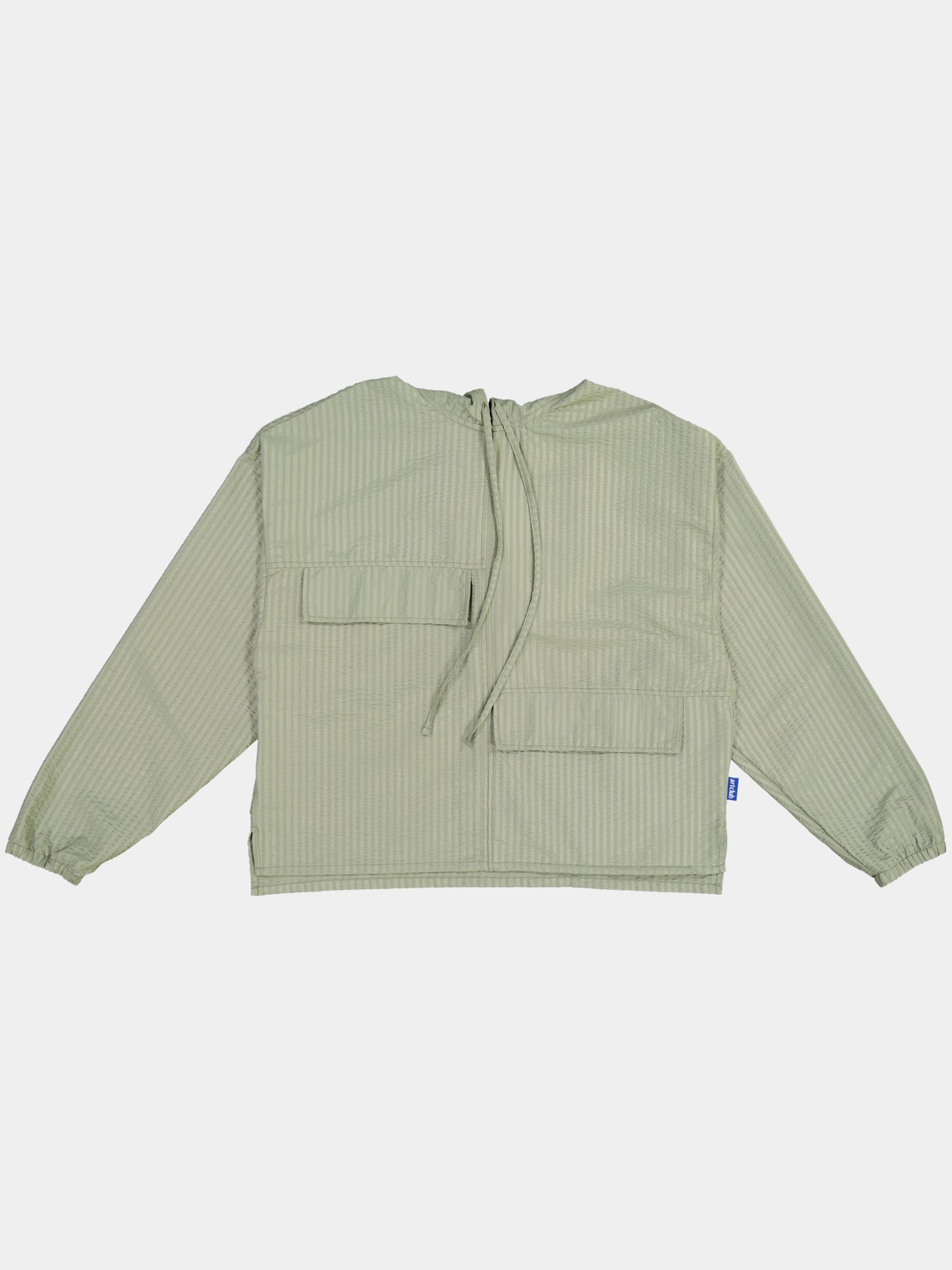 Seersucker Studio Hoodie - Sage