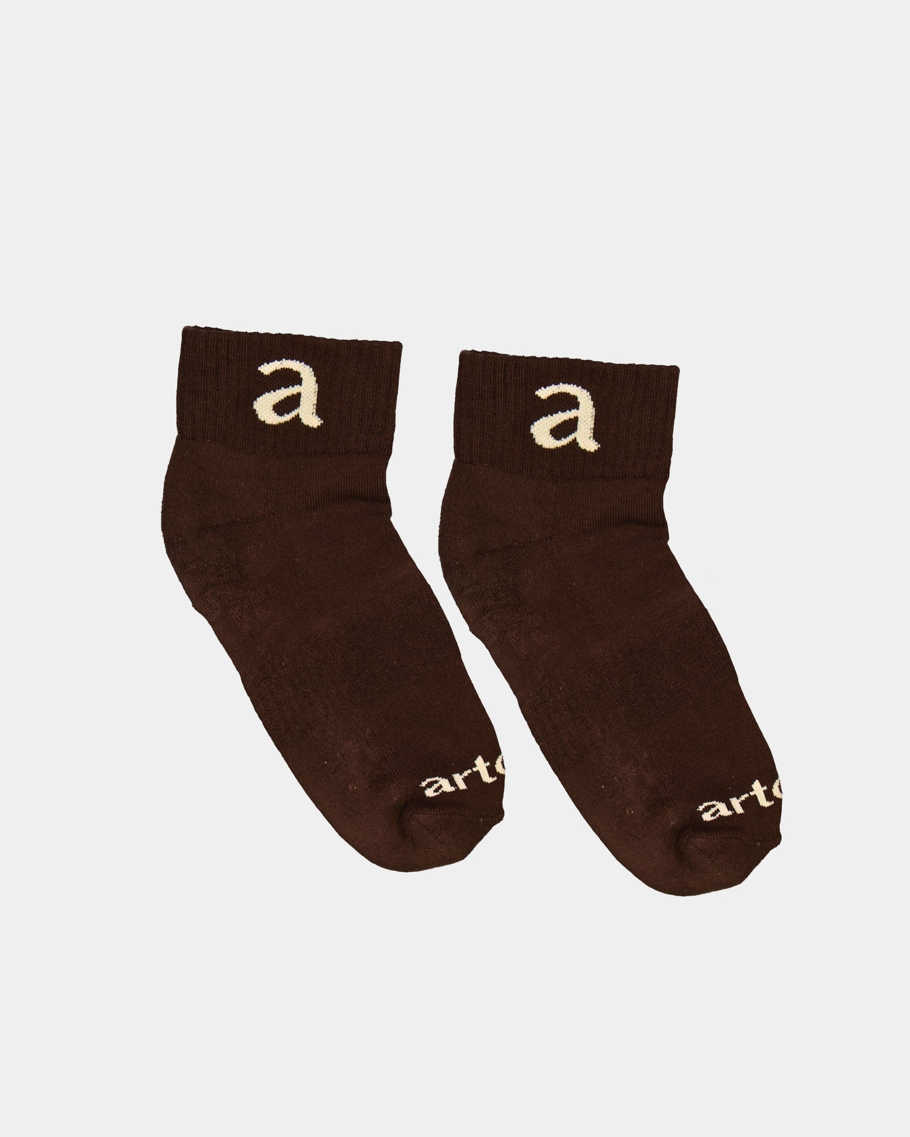 Chocolate Ankle Socks - Cream