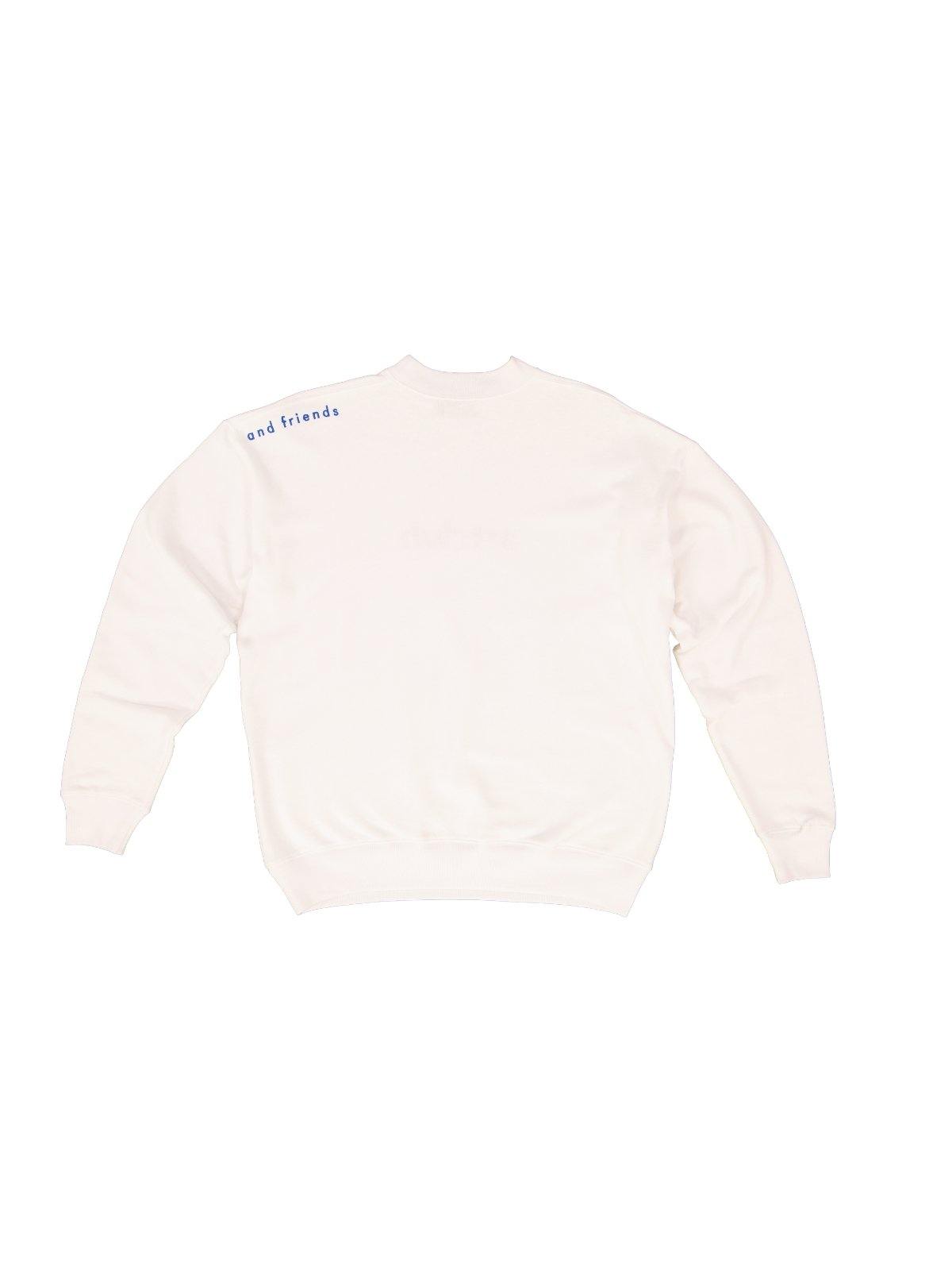 Embroidered Logo Sweater White - Artclub and Friends