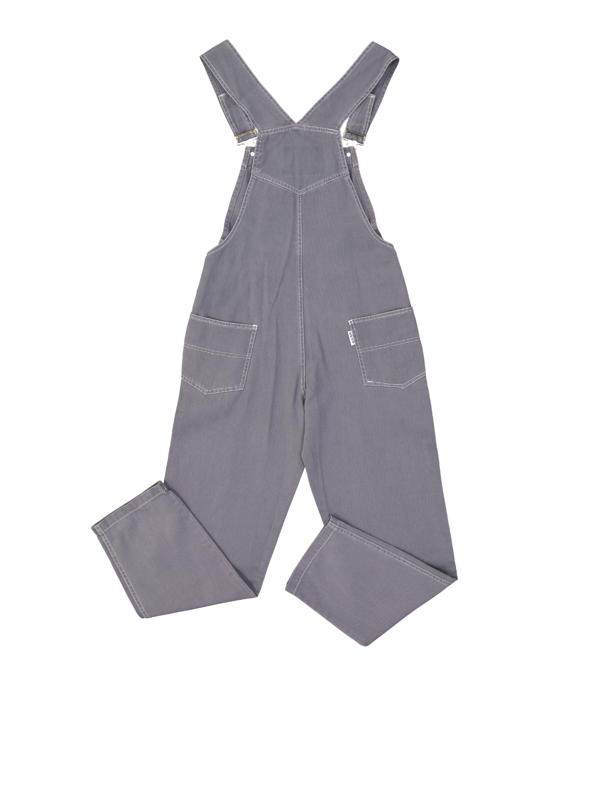 Mileage Topstitched Grey Dungaree